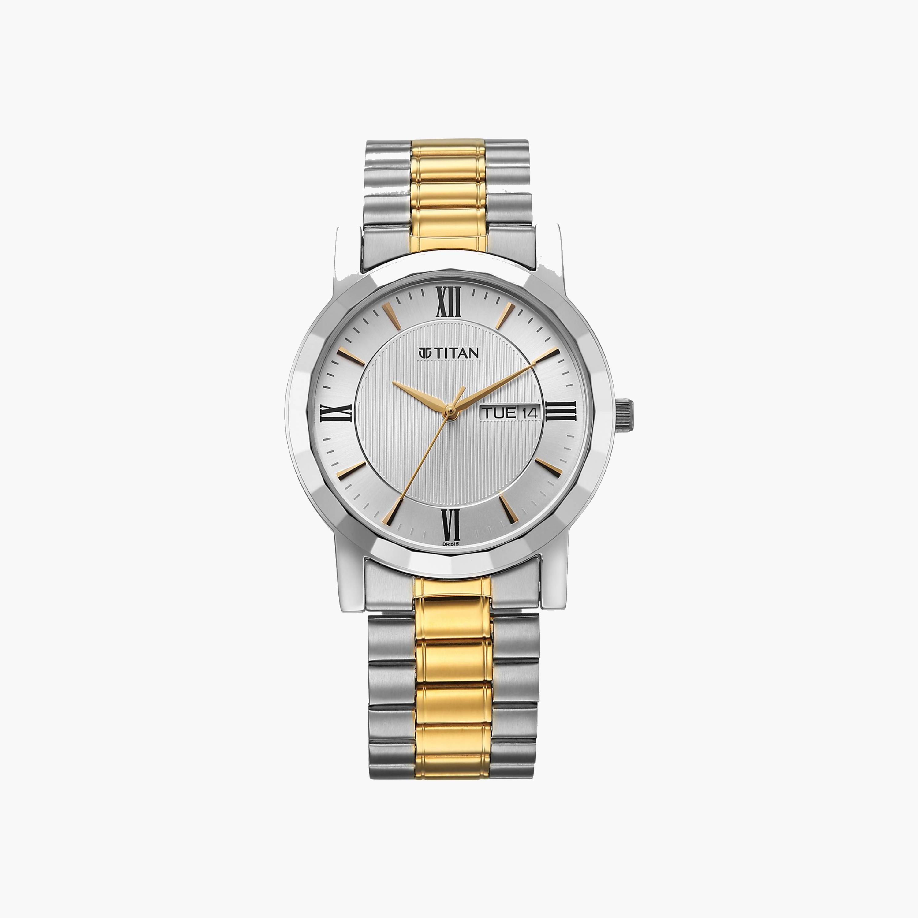 Titan Two-Tone Stainless Steel Men's Watch-men-watchesandjewellery-watches-image-1