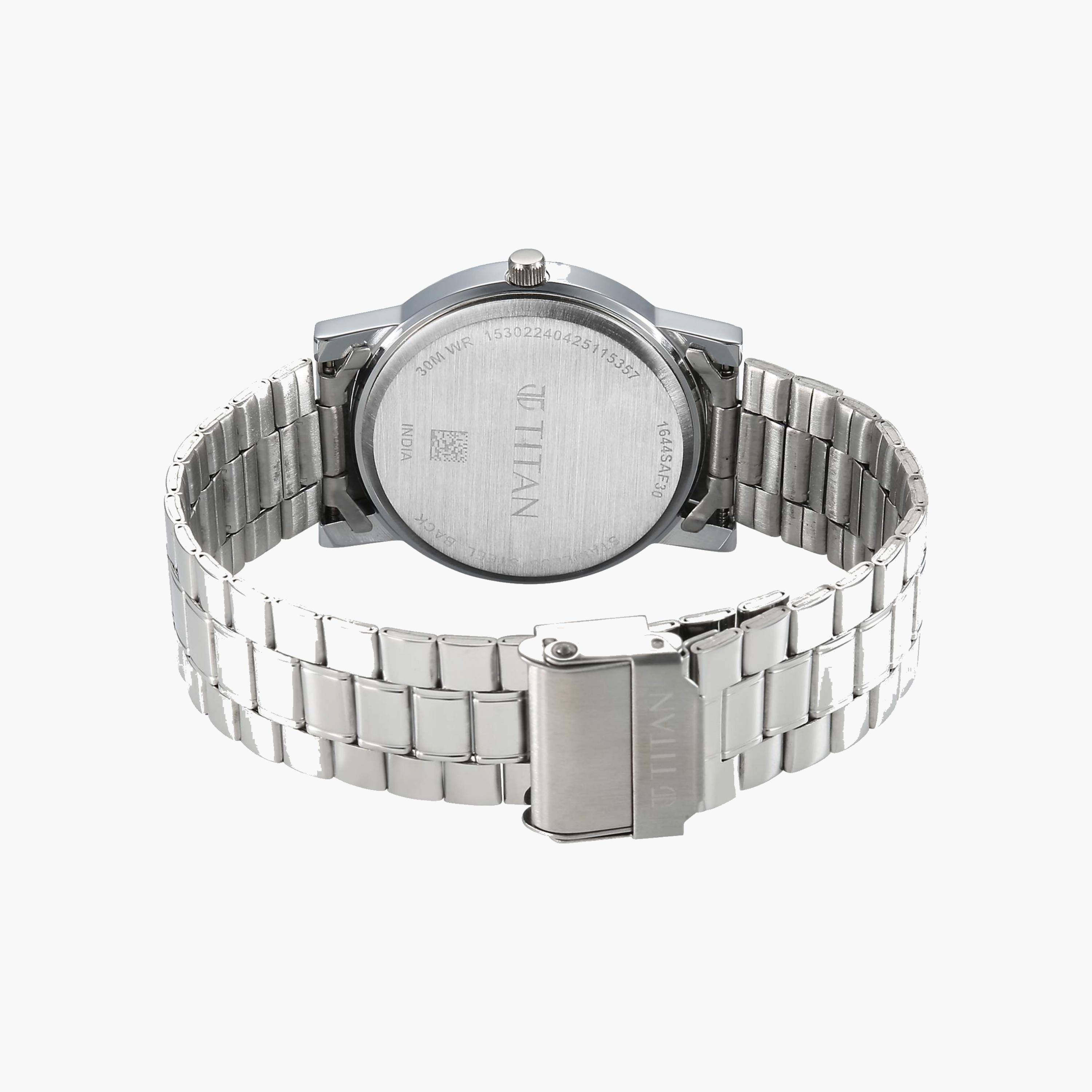 Titan Blue Dial Stainless Steel Watch-men-watchesandjewellery-watches-image-2