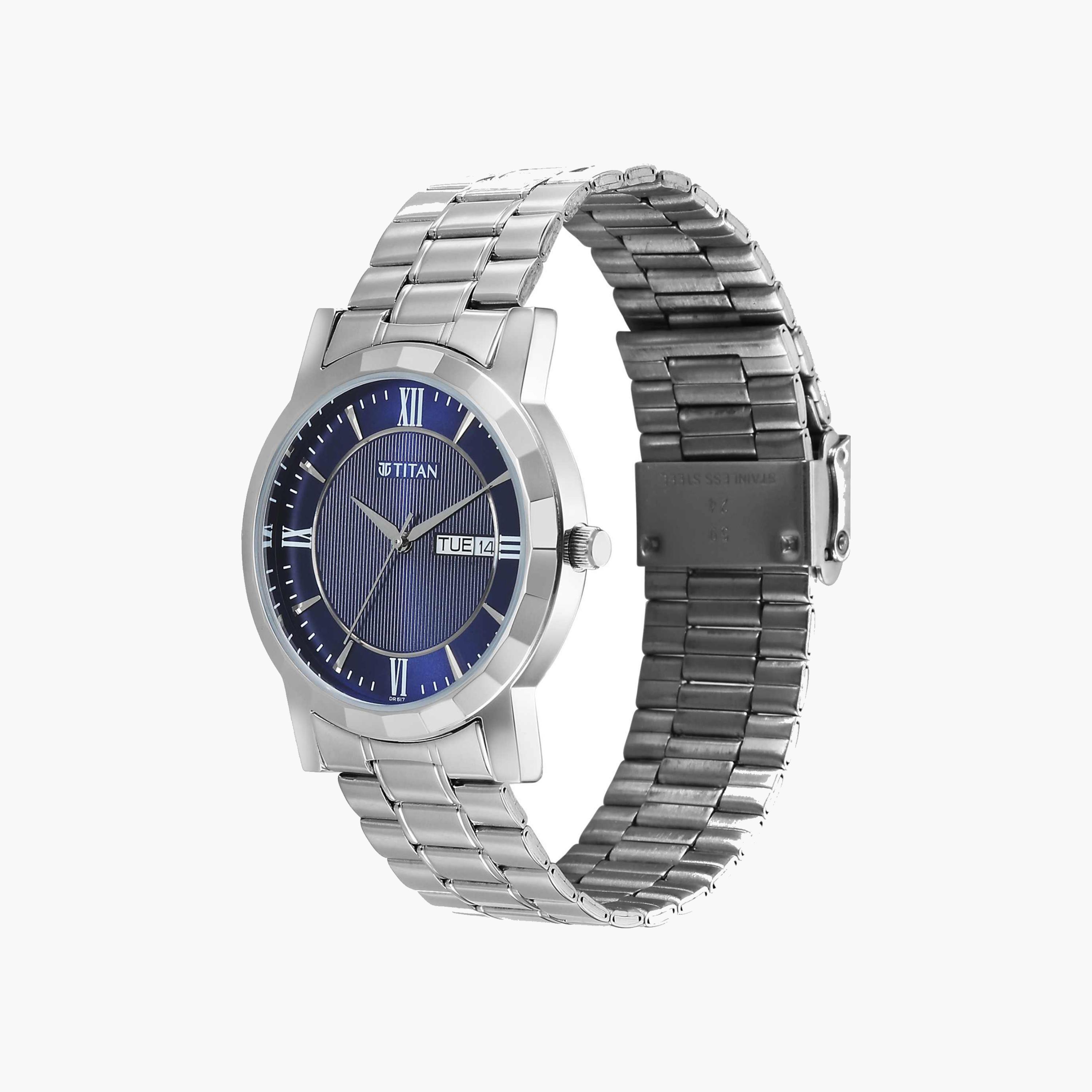 Titan Blue Dial Stainless Steel Watch-men-watchesandjewellery-watches-image-4