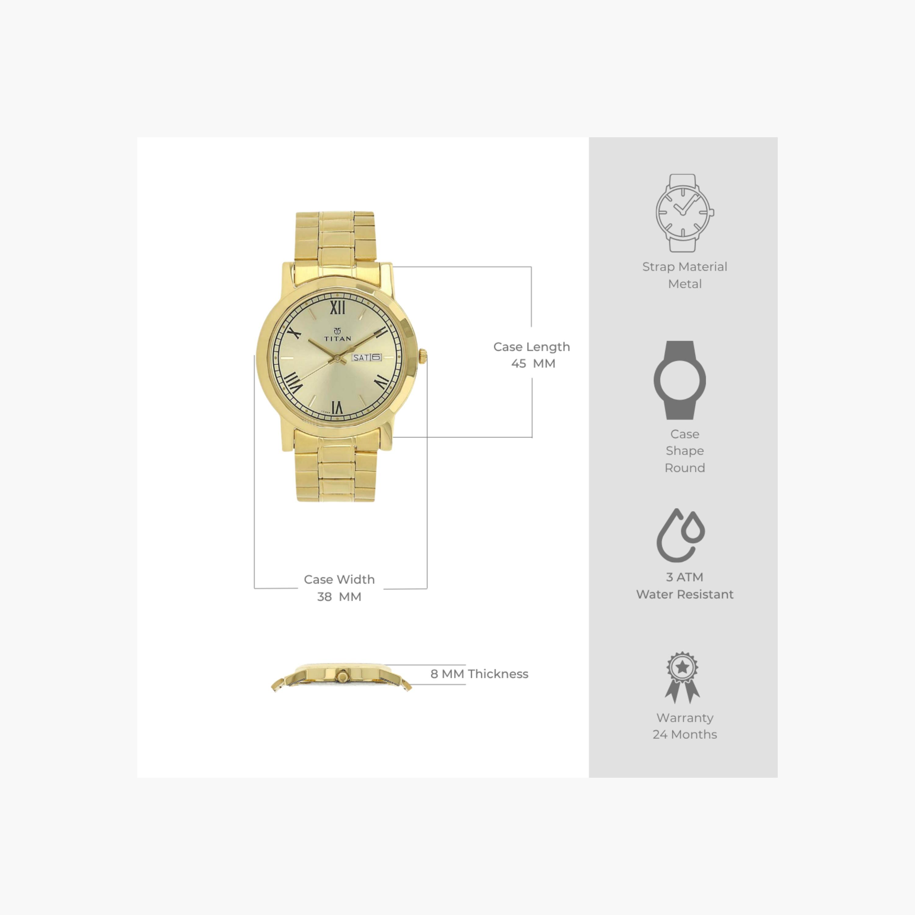 Titan Men's Analogue Metal Watch-men-watchesandjewellery-watches-image-6