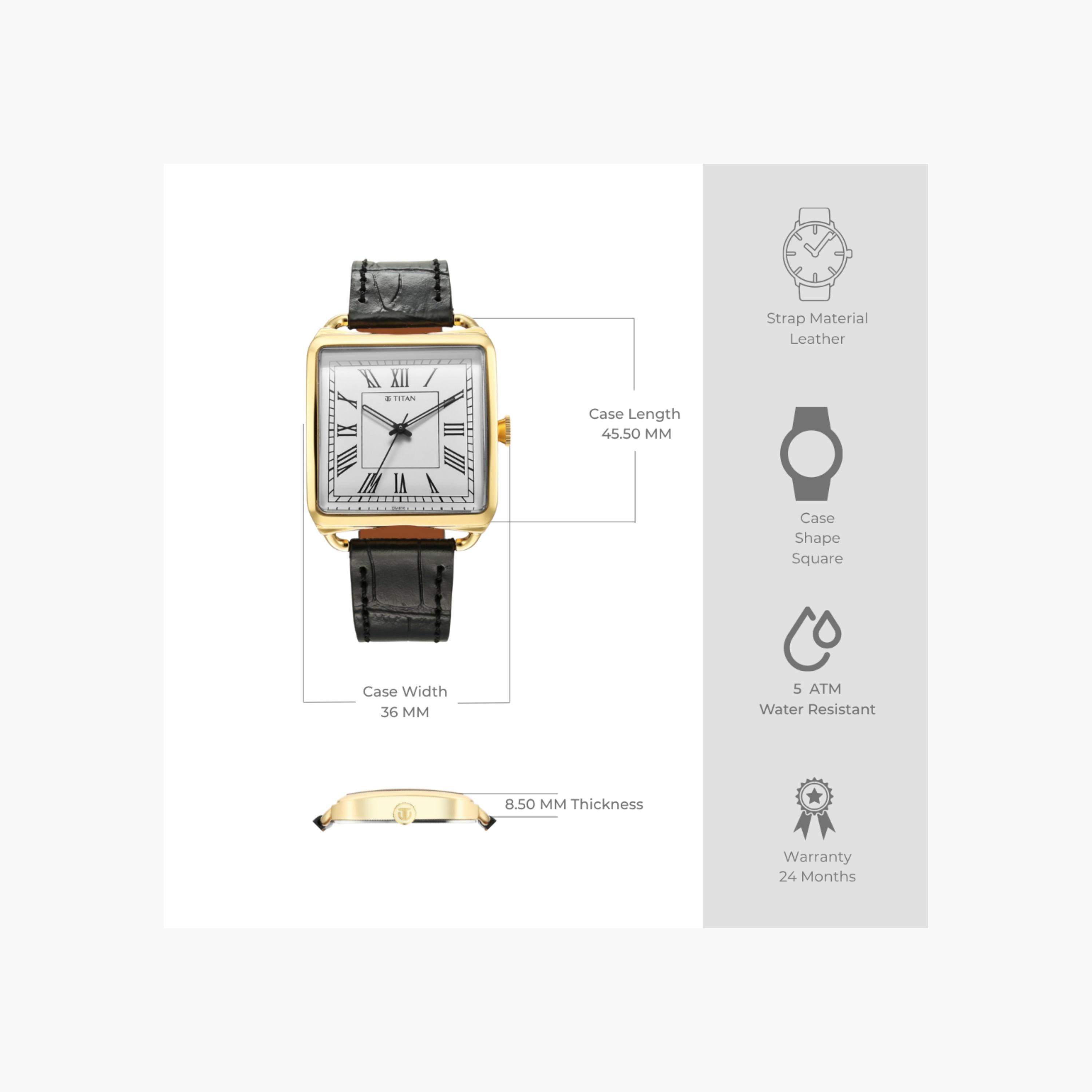 Titan Square Analog Leather Watch-men-watchesandjewellery-watches-image-4