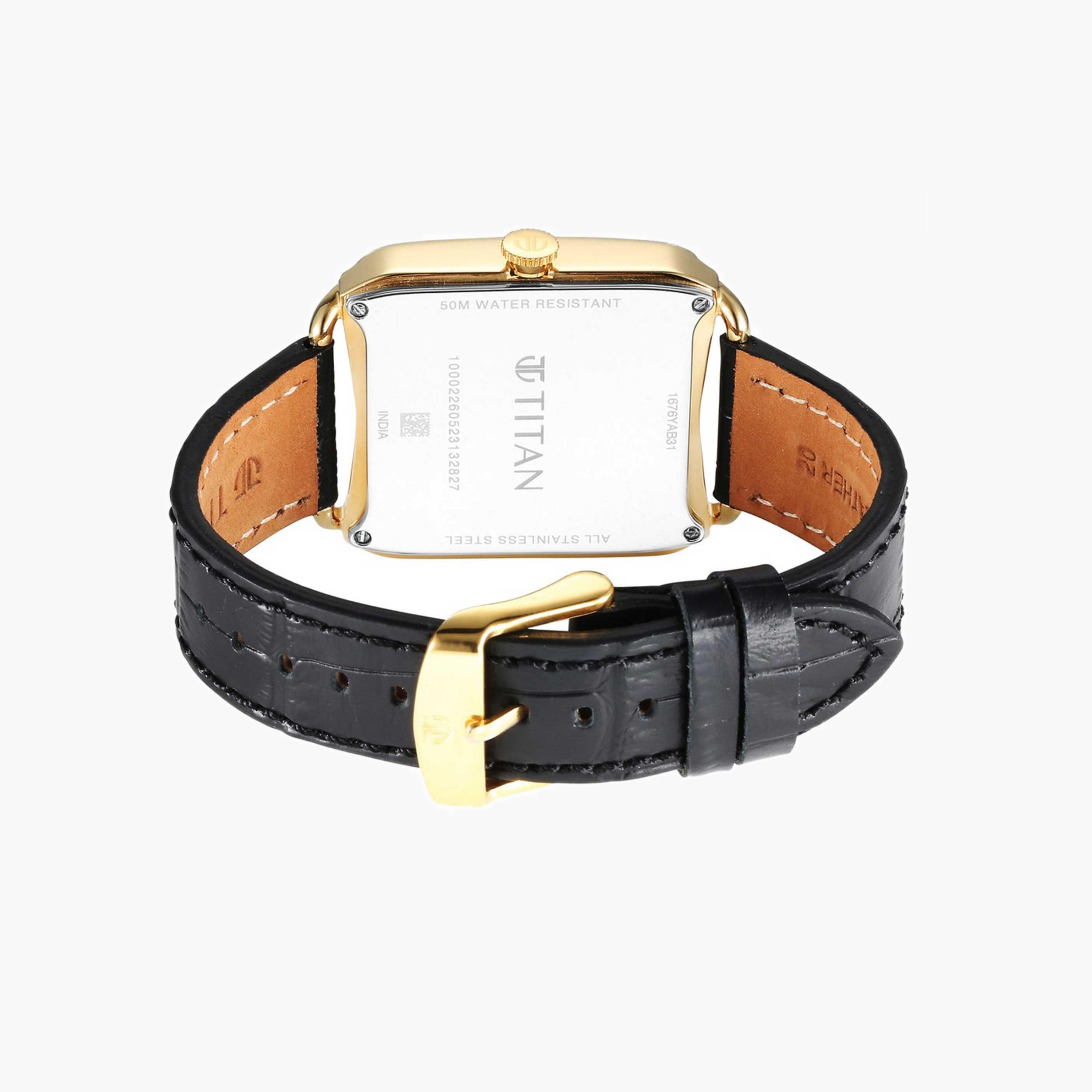 Titan Square Analog Leather Watch-men-watchesandjewellery-watches-image-5