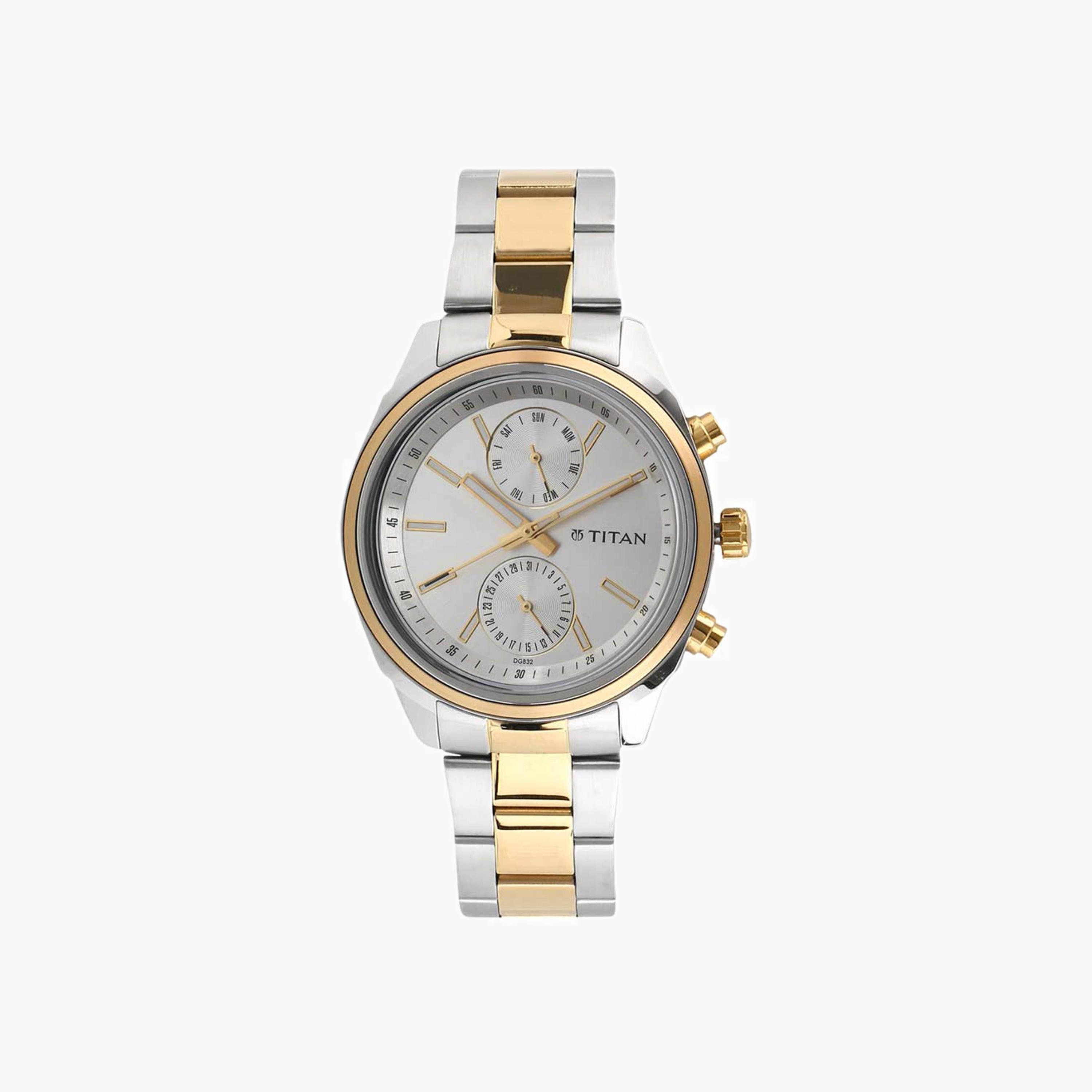 Titan Two-Tone Multifunction Analogue Watch-men-watchesandjewellery-watches-image-1