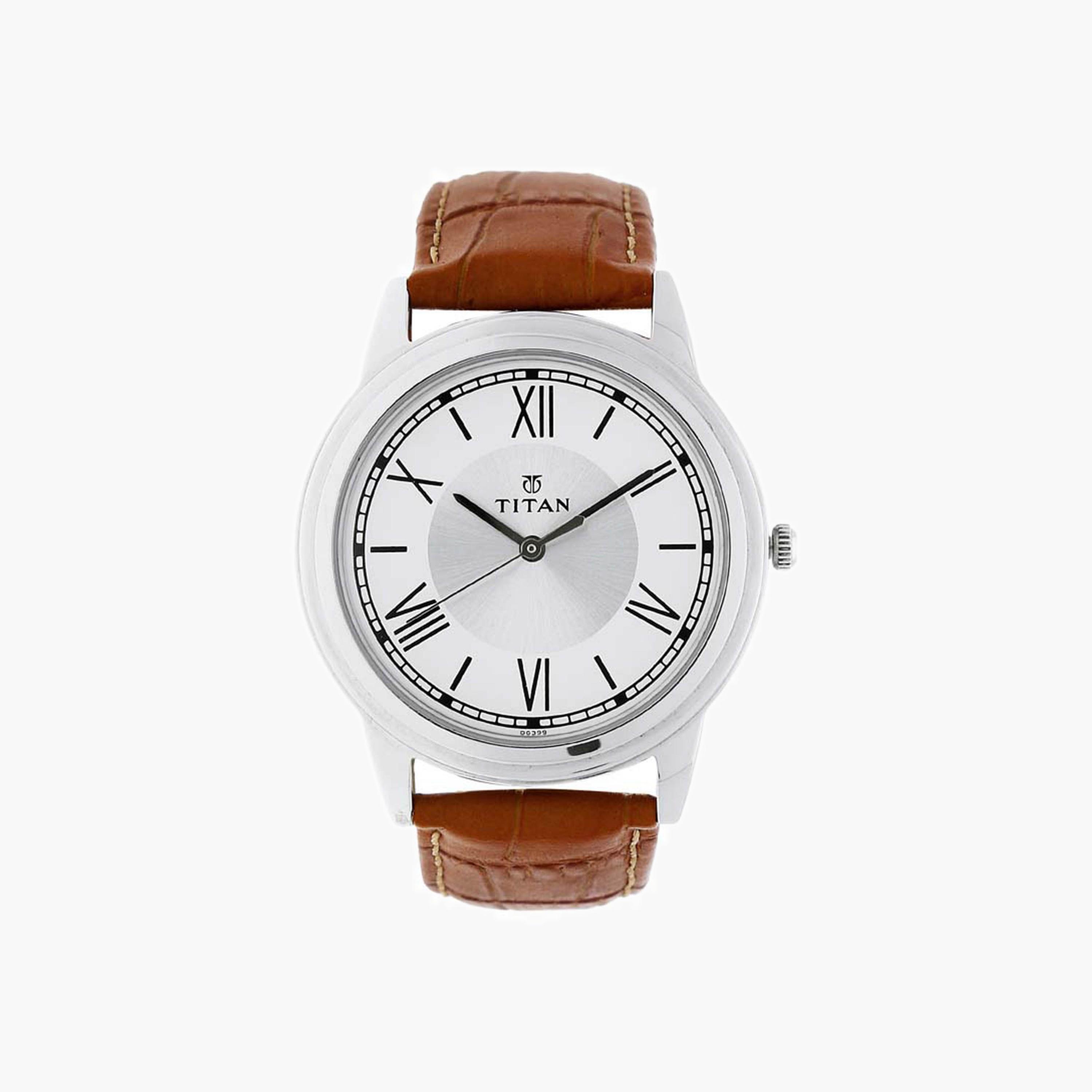 Titan Classic Analogue Watch With Leather Strap-men-watchesandjewellery-watches-image-1