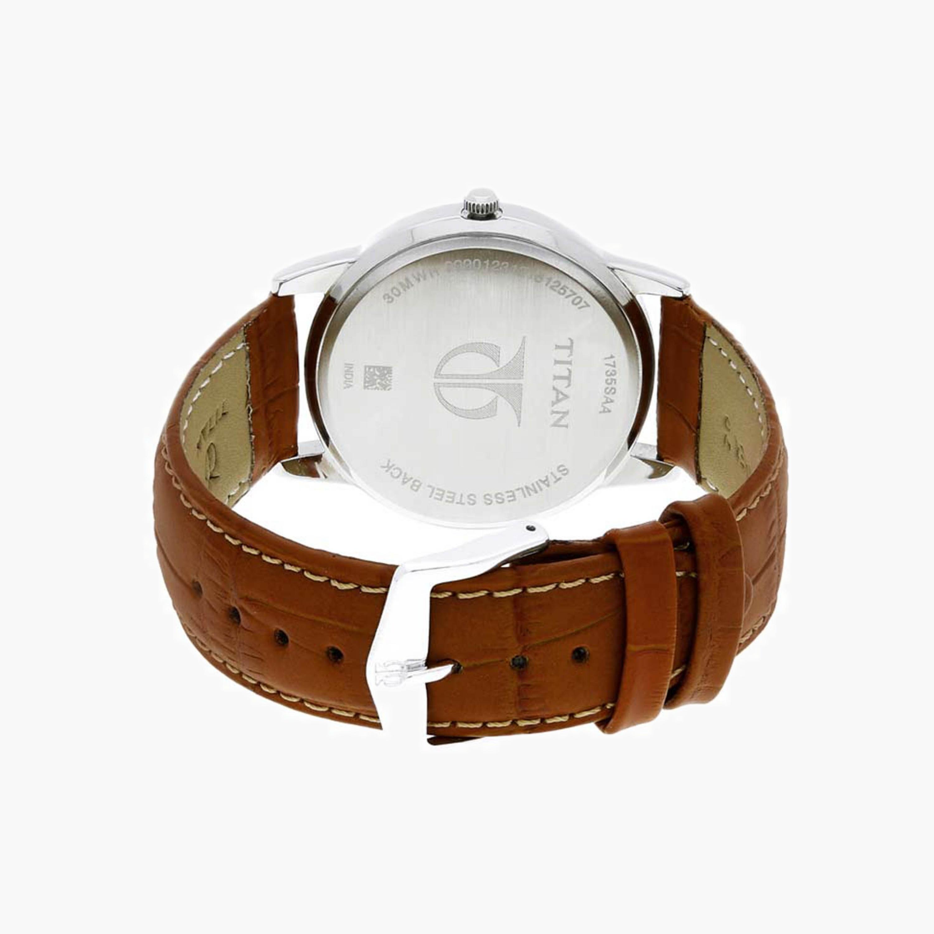 Titan Classic Analogue Watch With Leather Strap-men-watchesandjewellery-watches-image-4