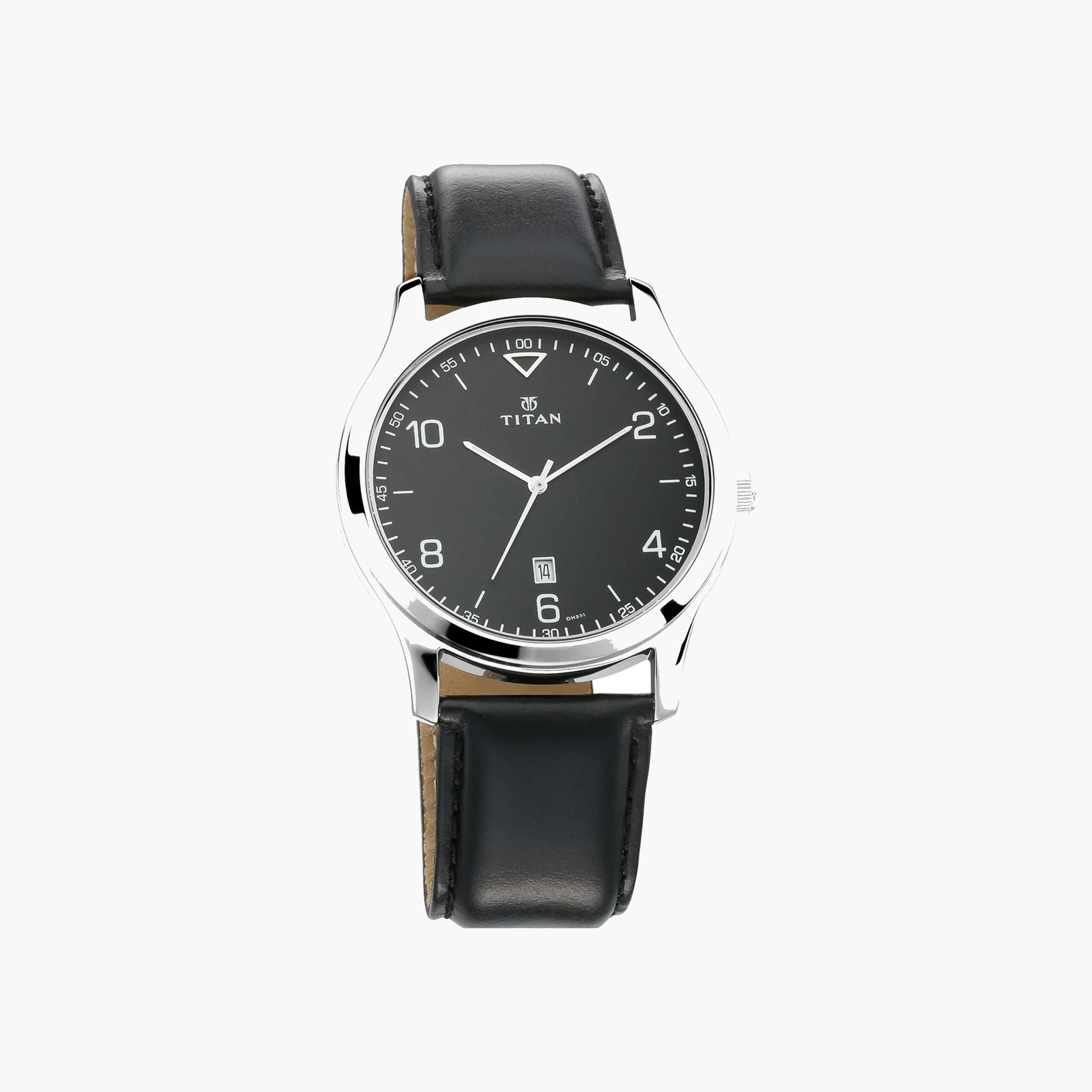 Titan Classic Black Dial Leather Watch-men-watchesandjewellery-watches-image-1