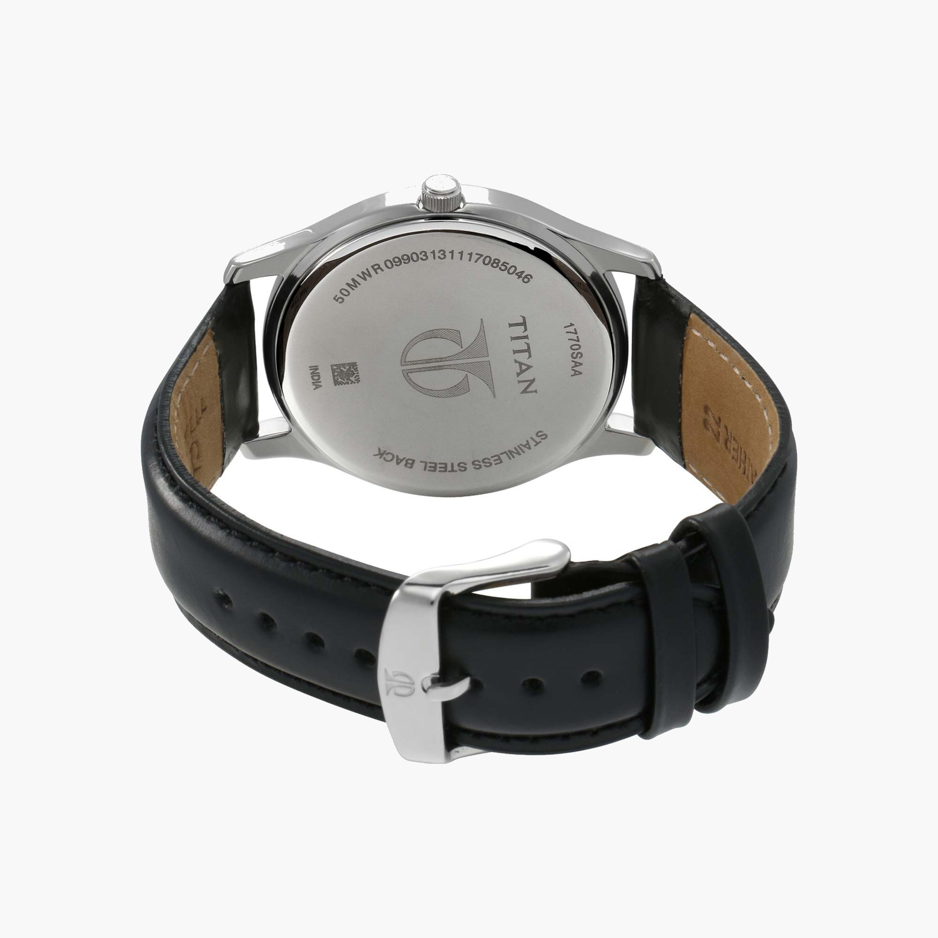 Titan Classic Black Dial Leather Watch-men-watchesandjewellery-watches-image-2