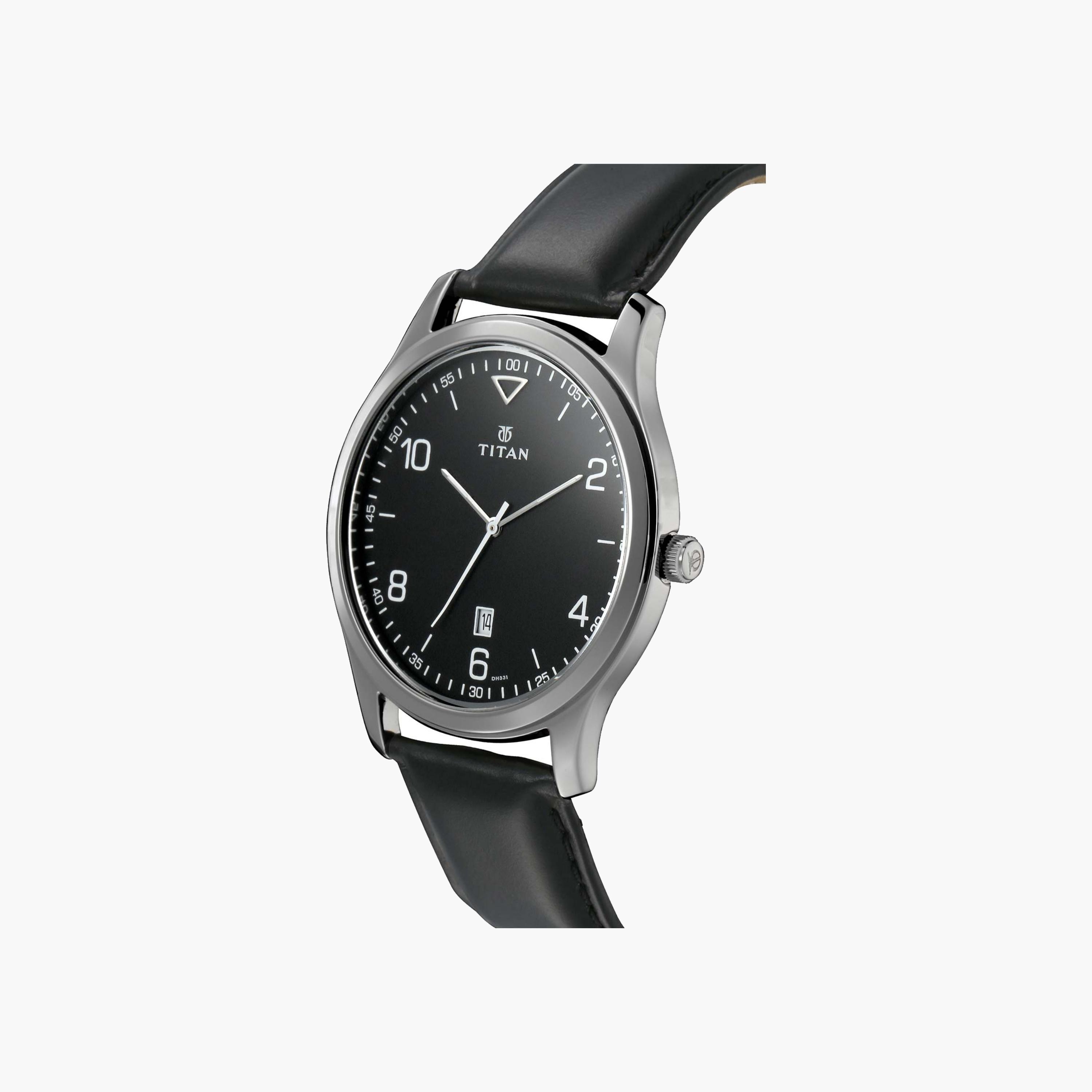 Titan Classic Black Dial Leather Watch-men-watchesandjewellery-watches-image-4
