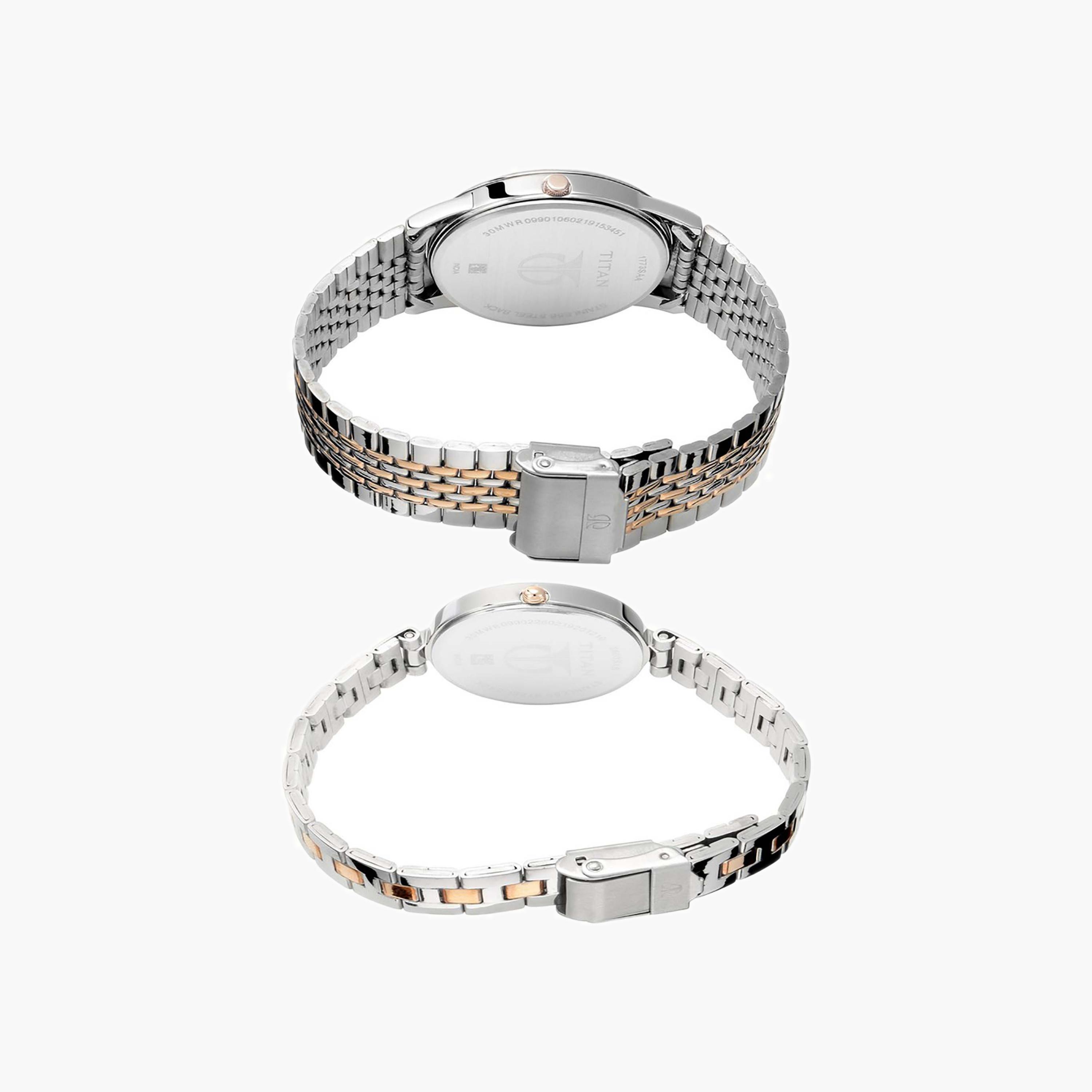 ساعات للأزواج بتصميم بلونين من الستانلس ستيل-men-watchesandjewellery-watches-image-2