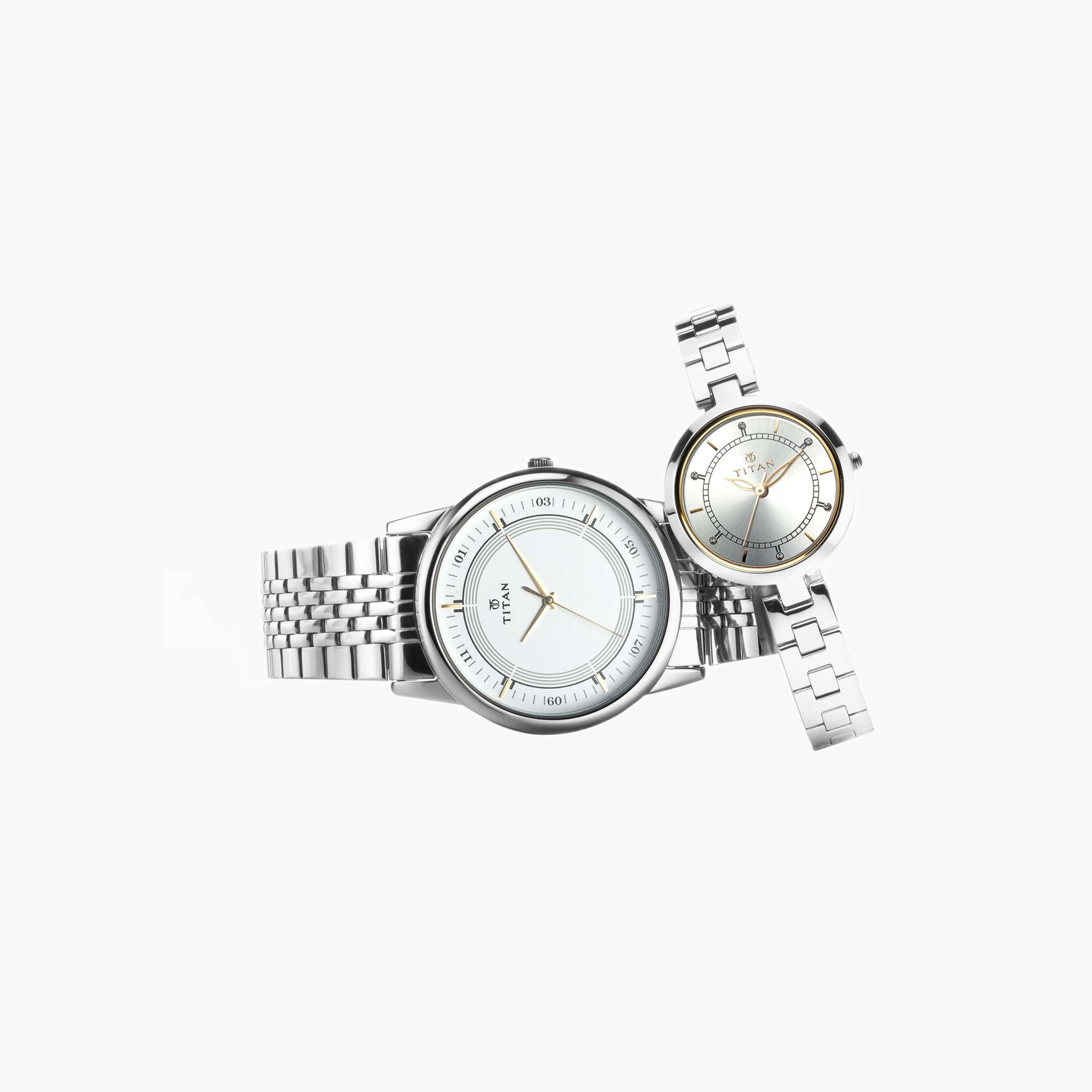 Titan Stainless Steel Couple Watches-men-watchesandjewellery-watches-image-1