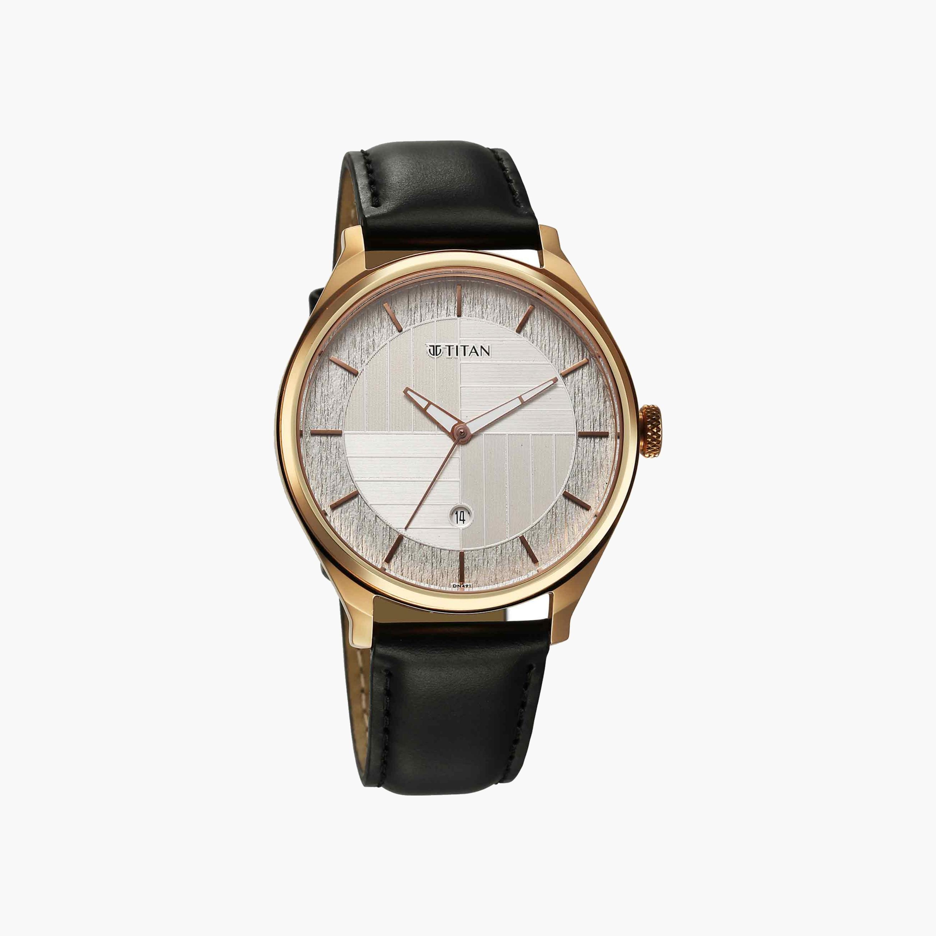Titan Analog Quartz Watch Leather Strap-men-watchesandjewellery-watches-image-1