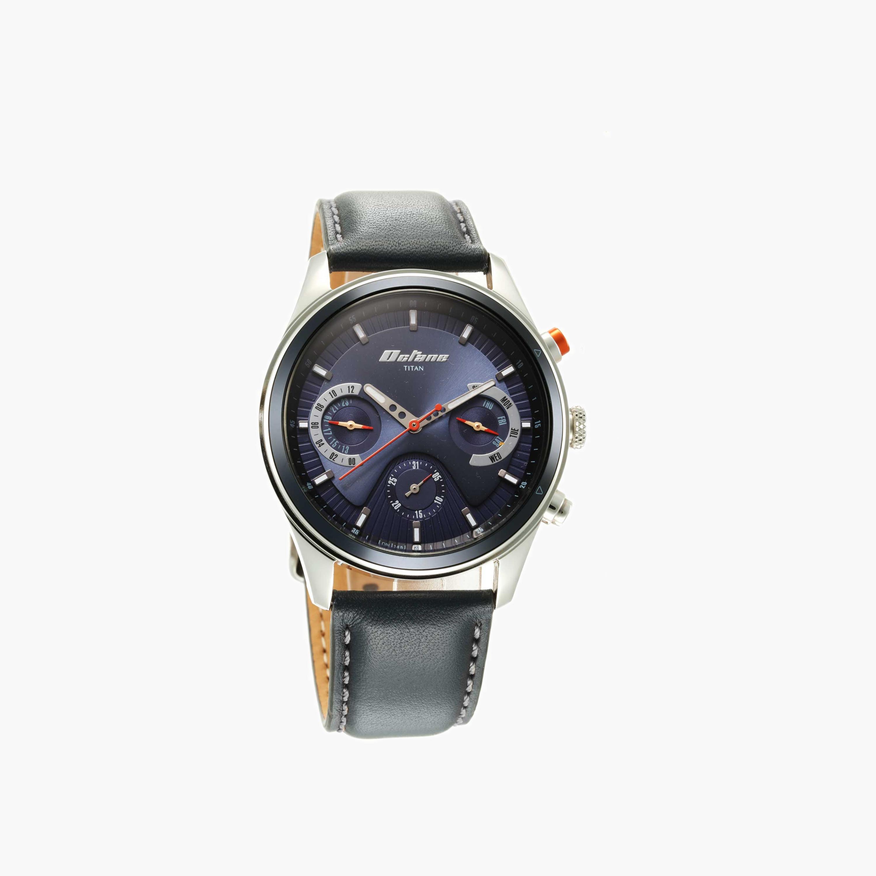 Titan Multifunction Leather Strap Watch-men-watchesandjewellery-watches-image-1