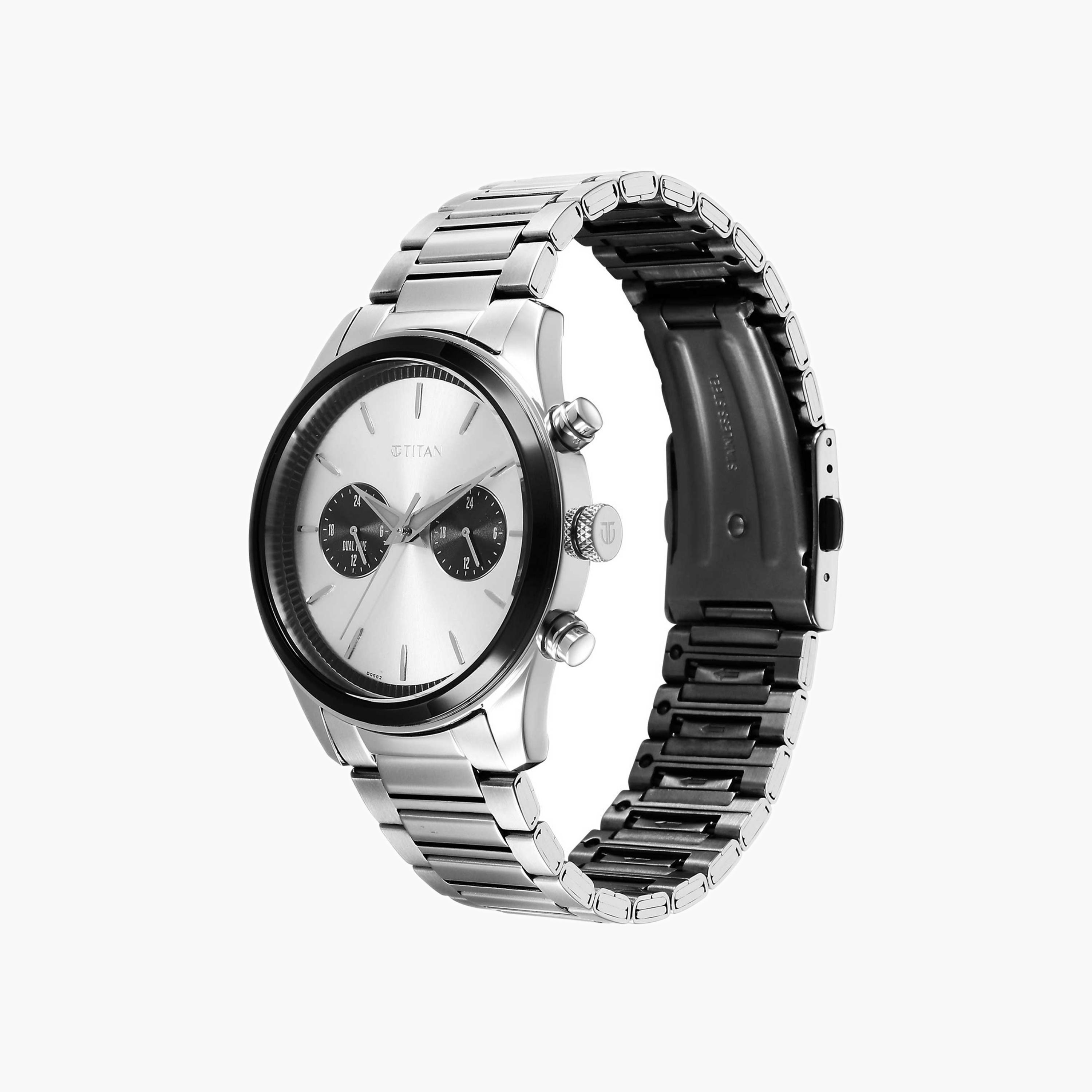 Titan Men's Stainless Steel Chronograph Watch-men-watchesandjewellery-watches-image-2