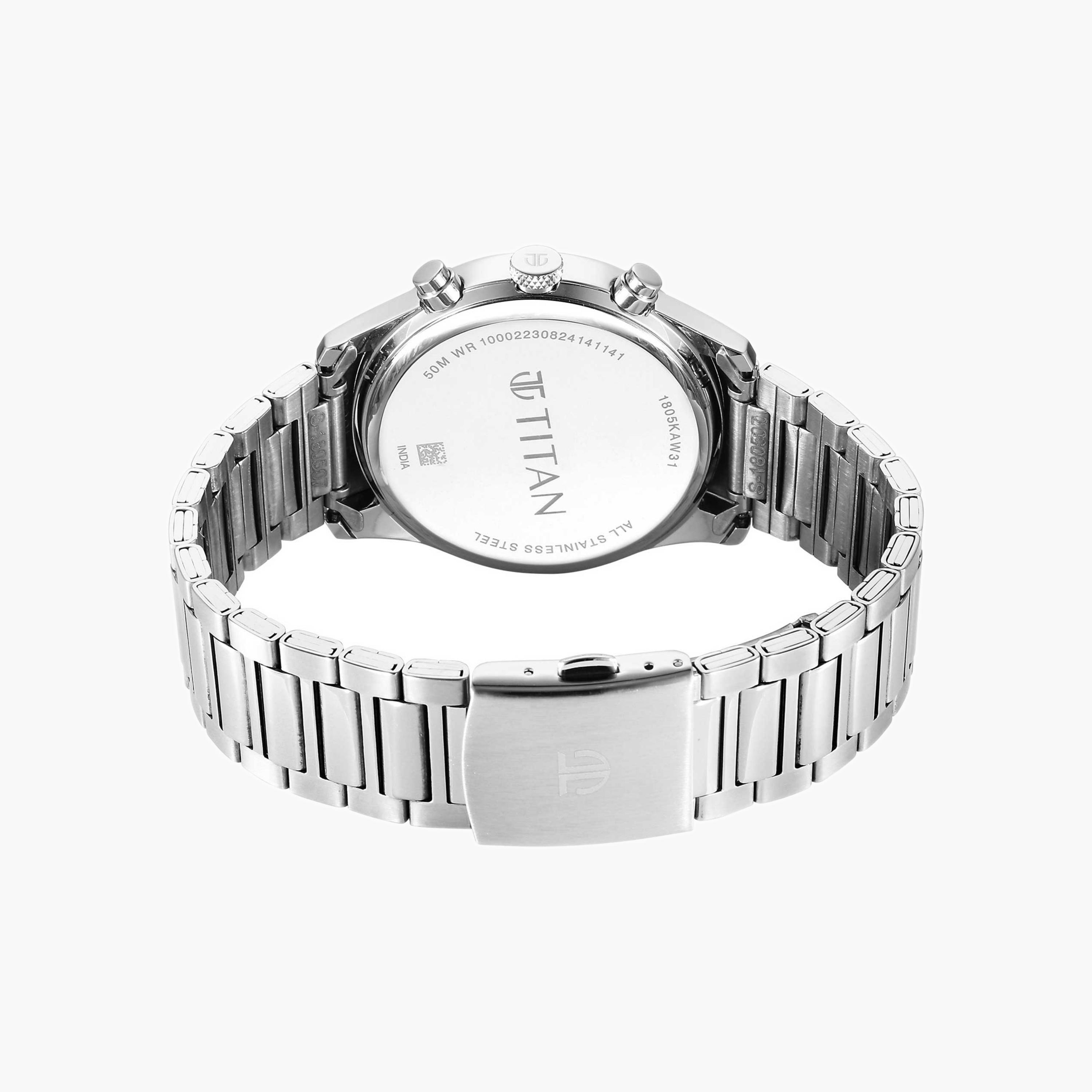 Titan Men's Stainless Steel Chronograph Watch-men-watchesandjewellery-watches-image-4