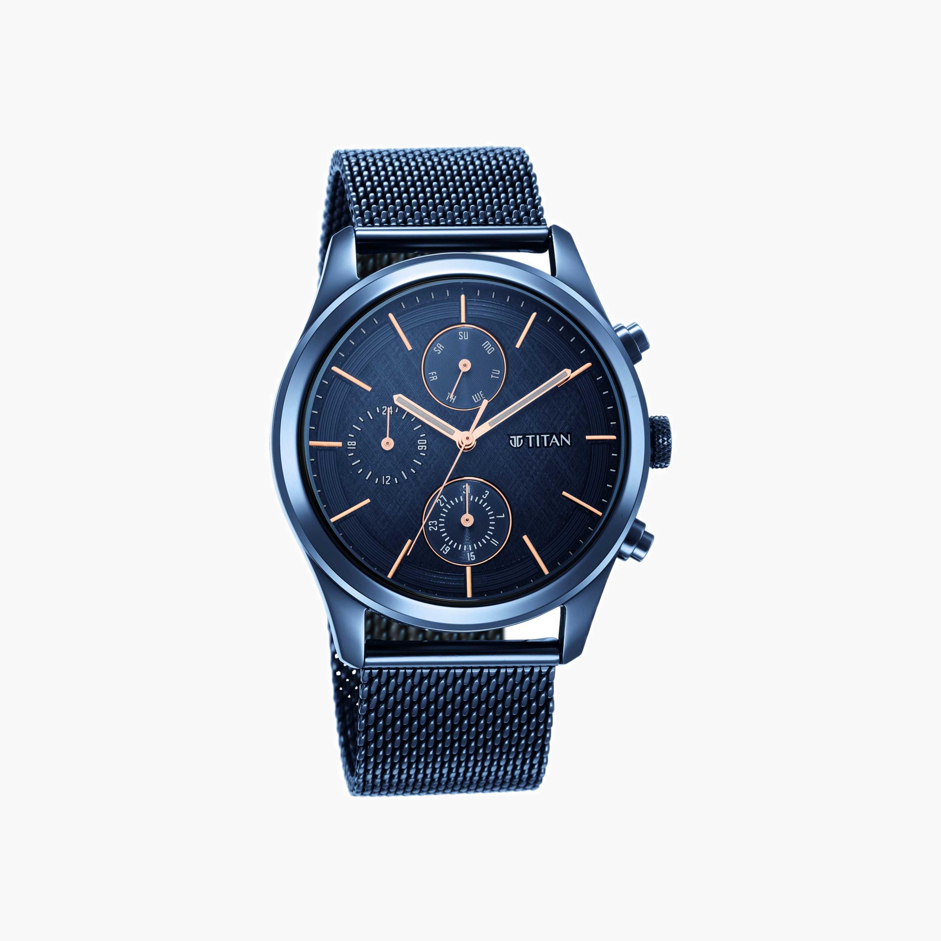 Titan Men's Chronograph Mesh Watch-men-watchesandjewellery-watches-image-7