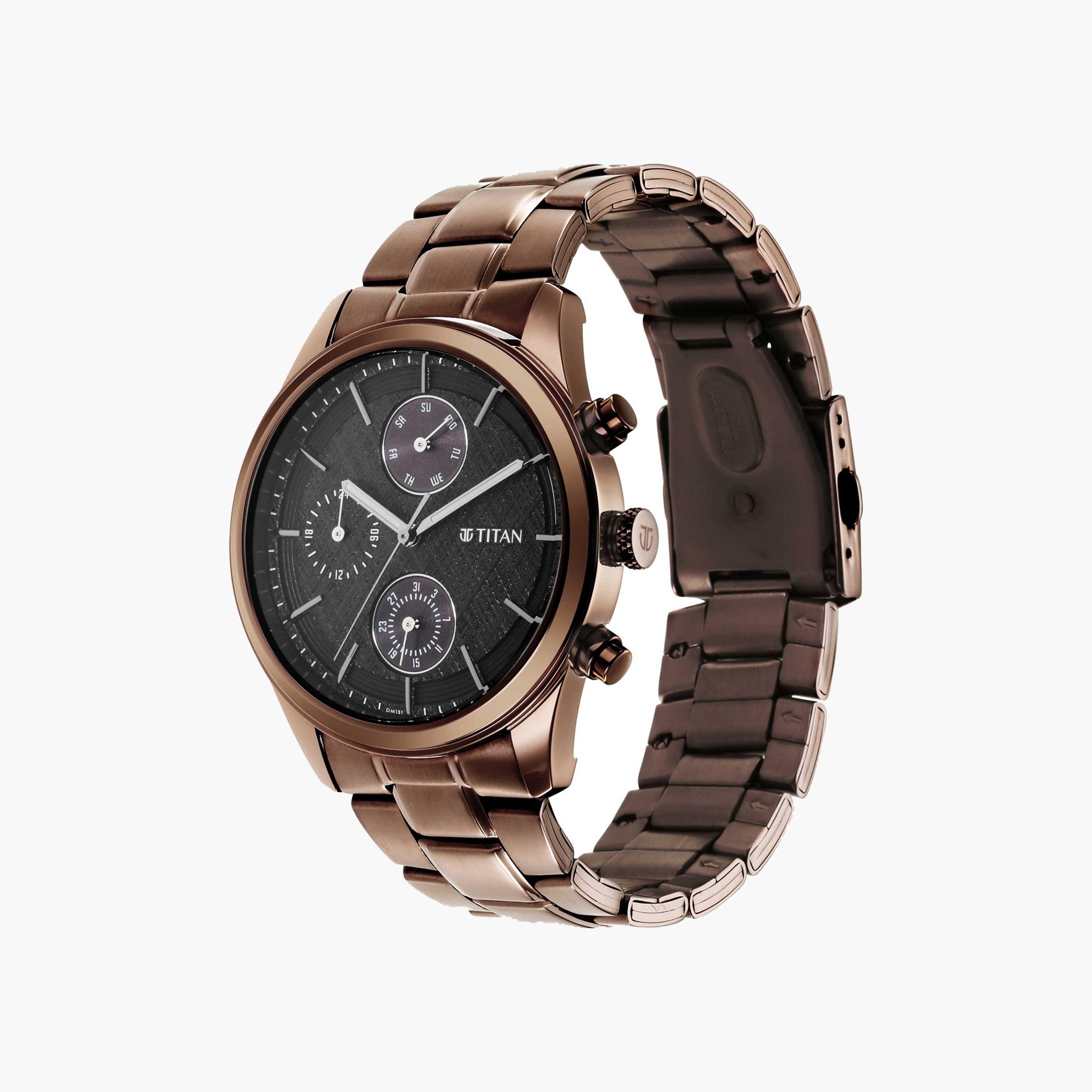 Titan Chronograph Black Dial Bracelet Watch-men-watchesandjewellery-watches-image-2