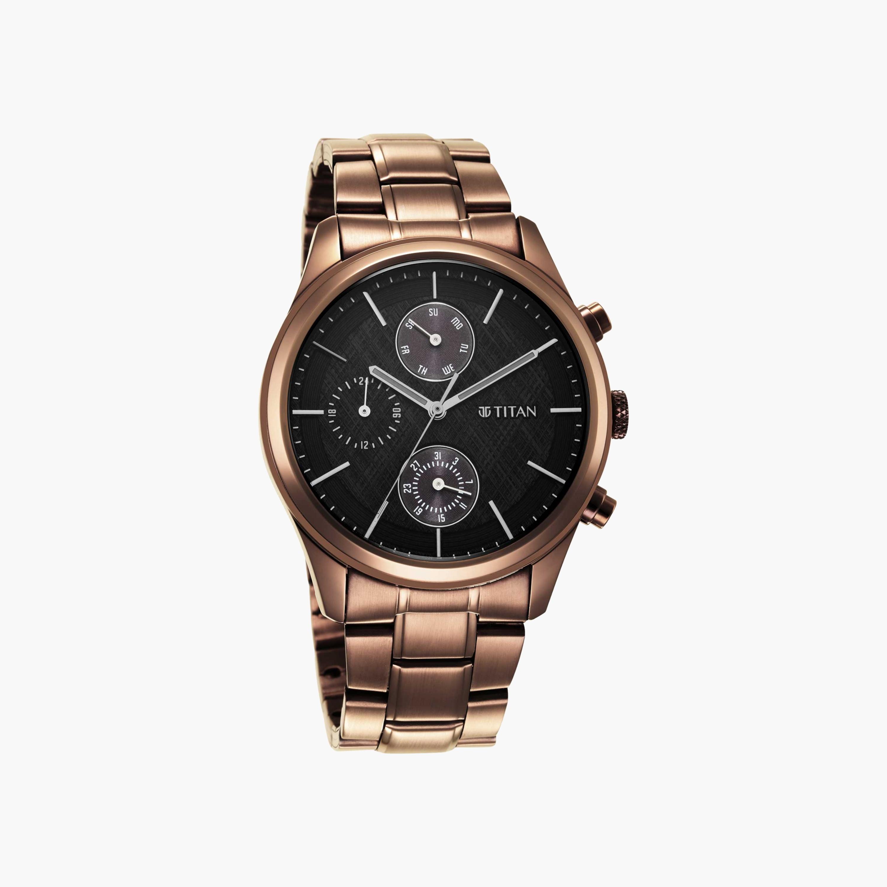 Titan Chronograph Black Dial Bracelet Watch-men-watchesandjewellery-watches-image-3