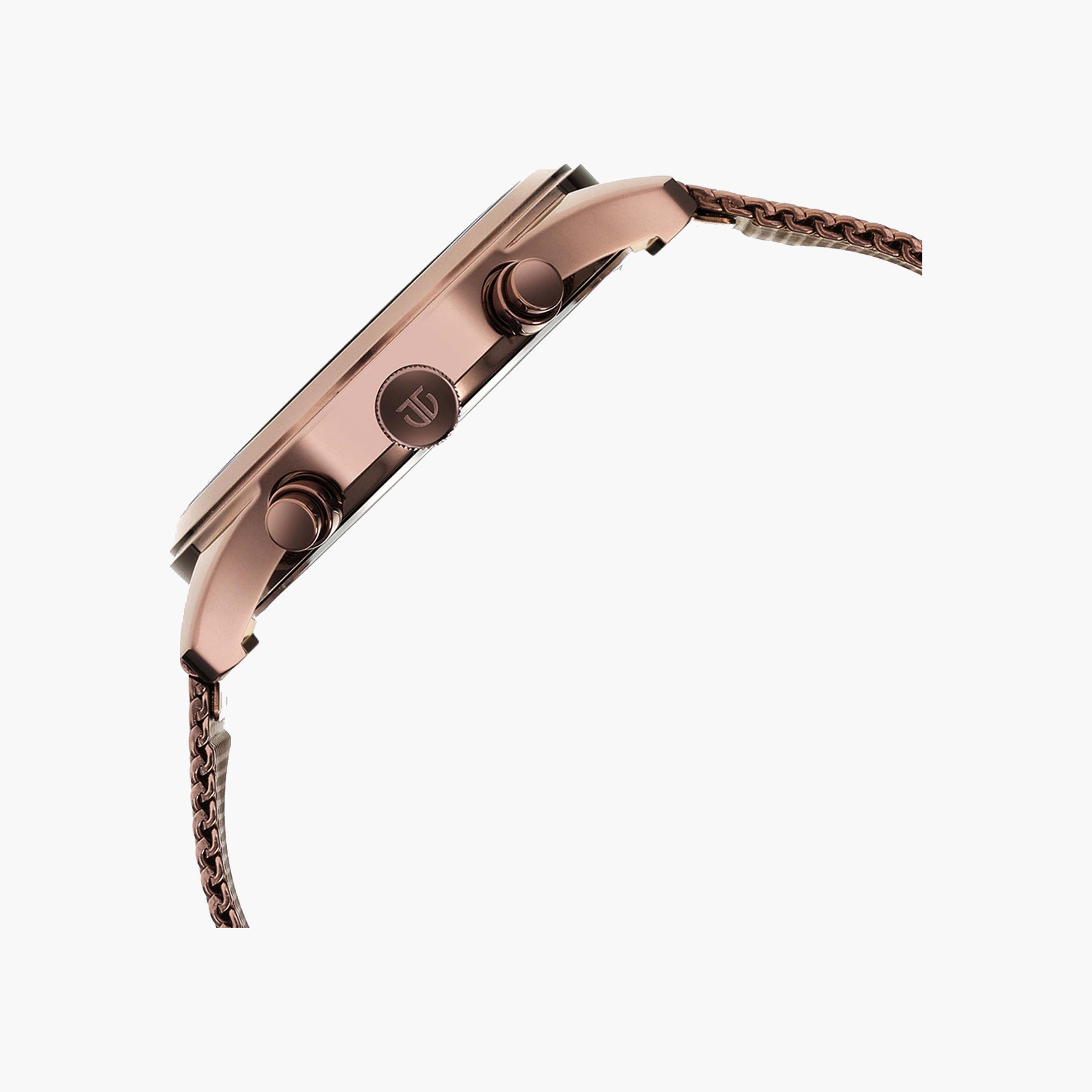 Titan Rose Gold Mesh Chronograph Watch-men-watchesandjewellery-watches-image-5