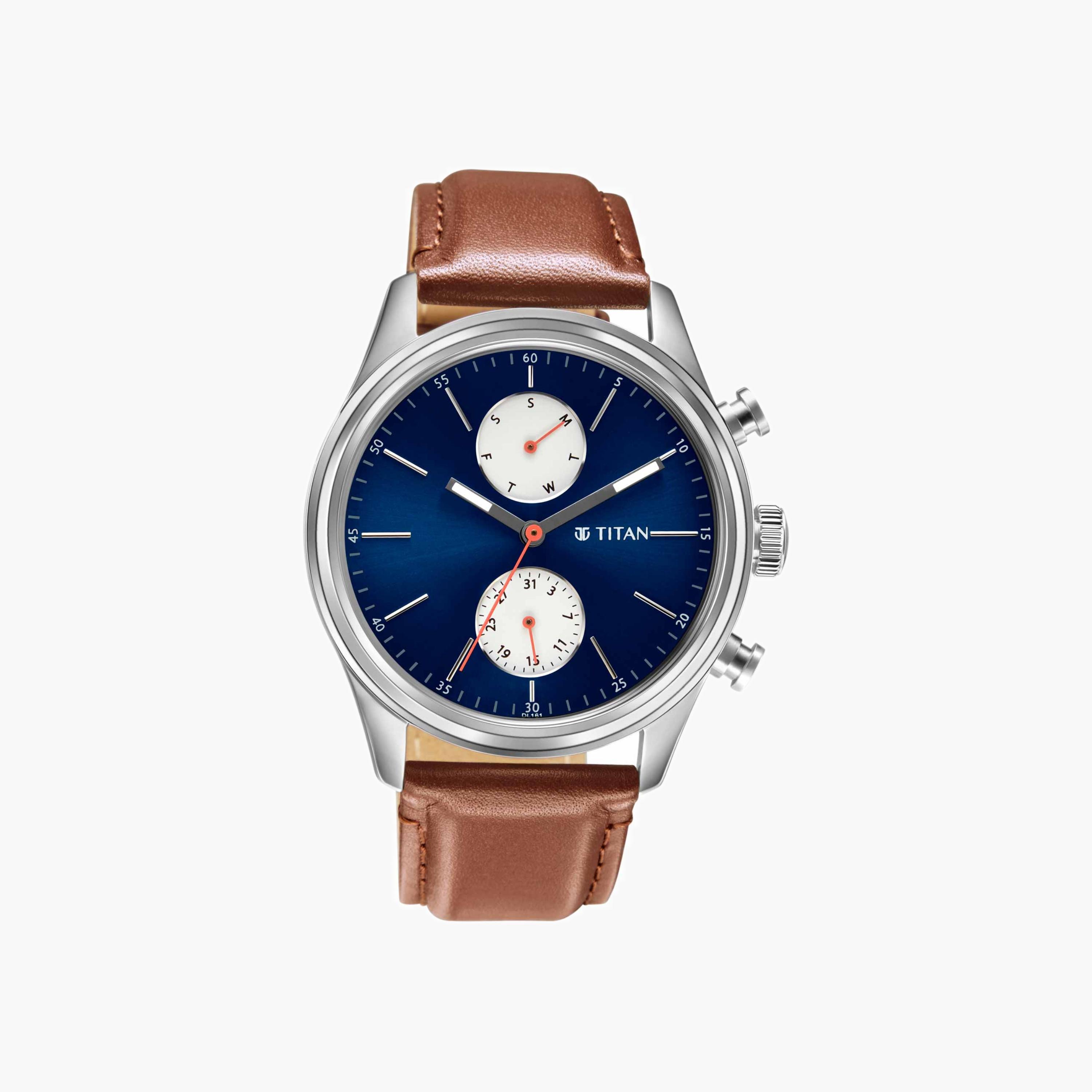 Titan Men's Chronograph Leather Watch-men-watchesandjewellery-watches-image-1