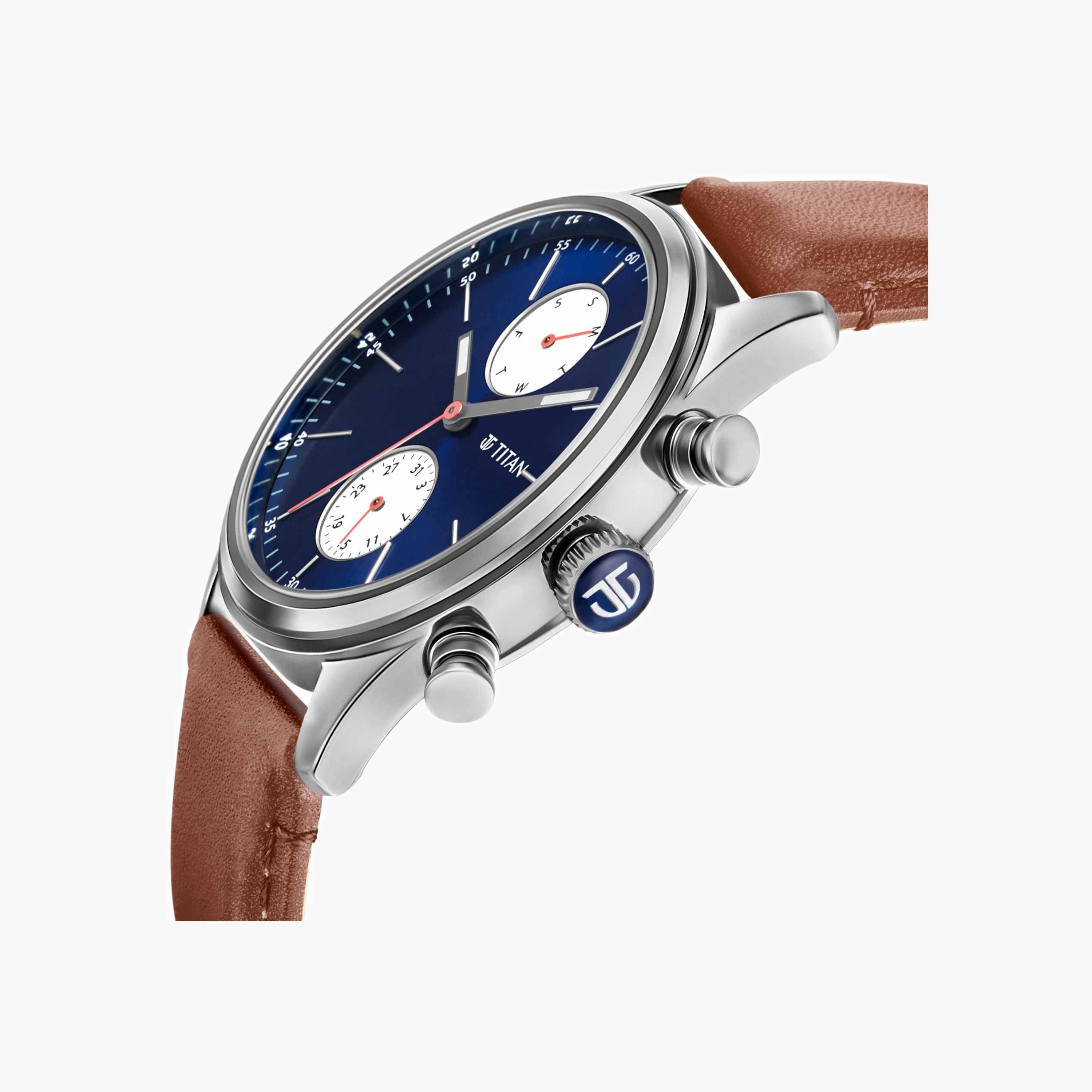 Titan Men's Chronograph Leather Watch-men-watchesandjewellery-watches-image-3
