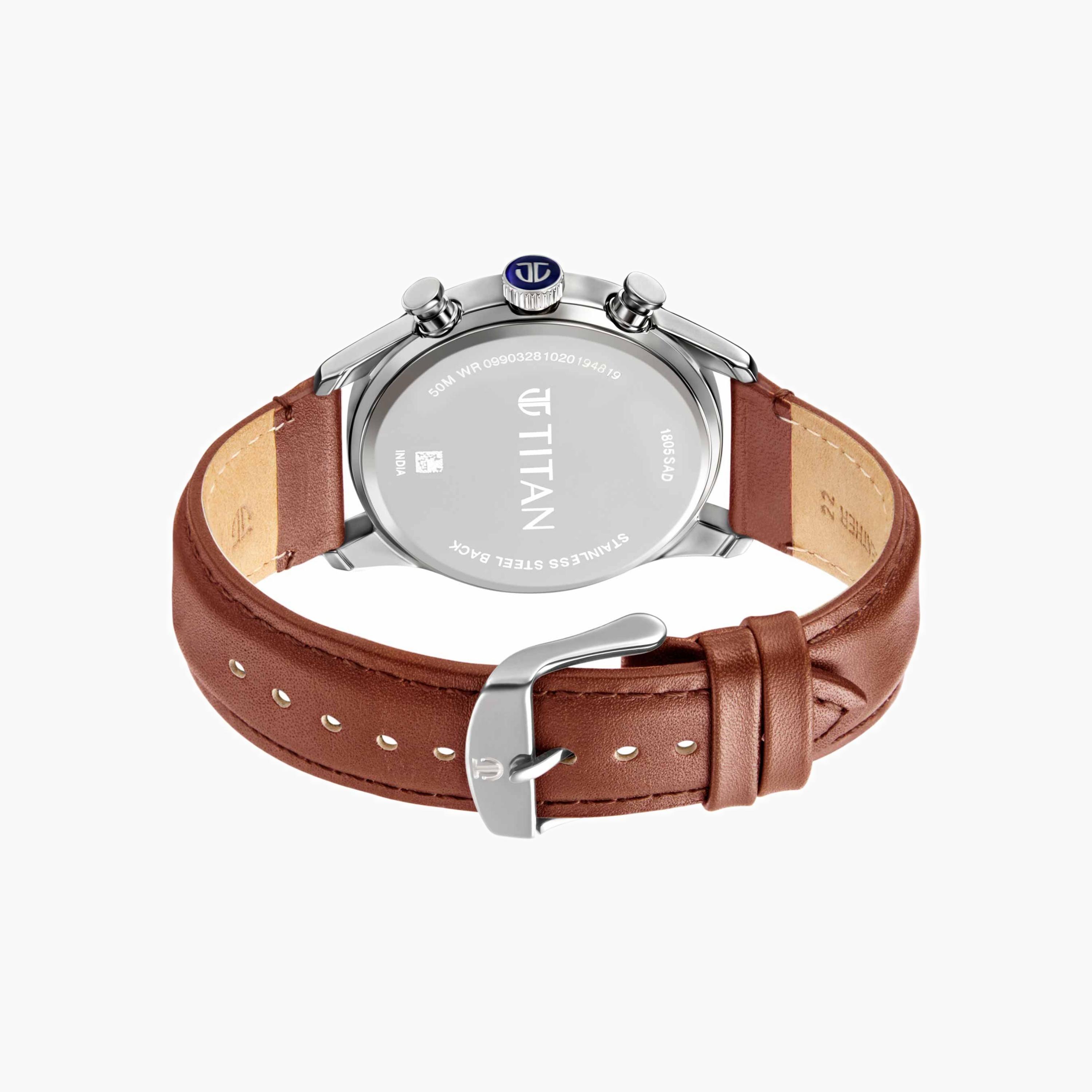 Titan Men's Chronograph Leather Watch-men-watchesandjewellery-watches-image-4