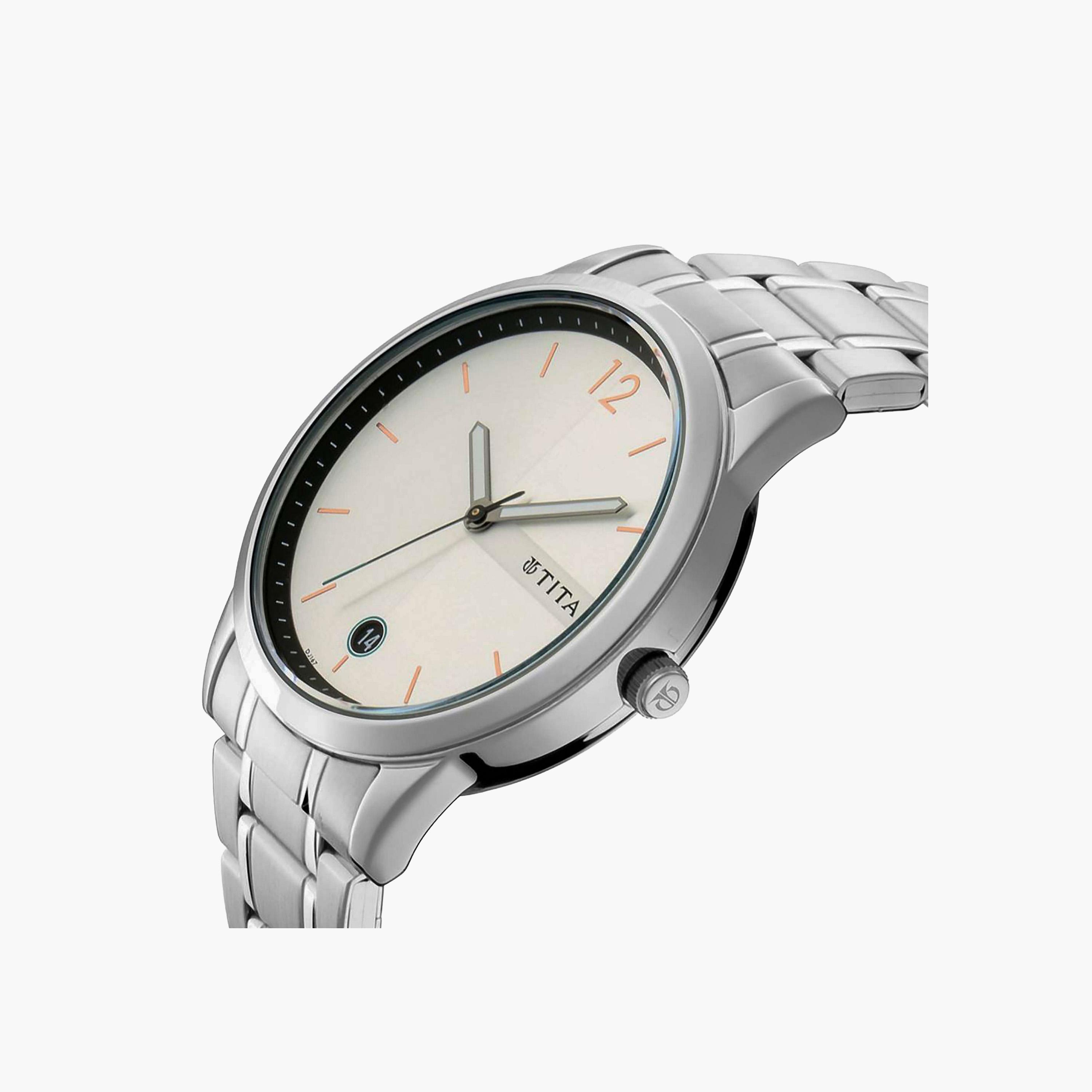 Titan Classic Watch Silver Stainless Steel-men-watchesandjewellery-watches-image-2