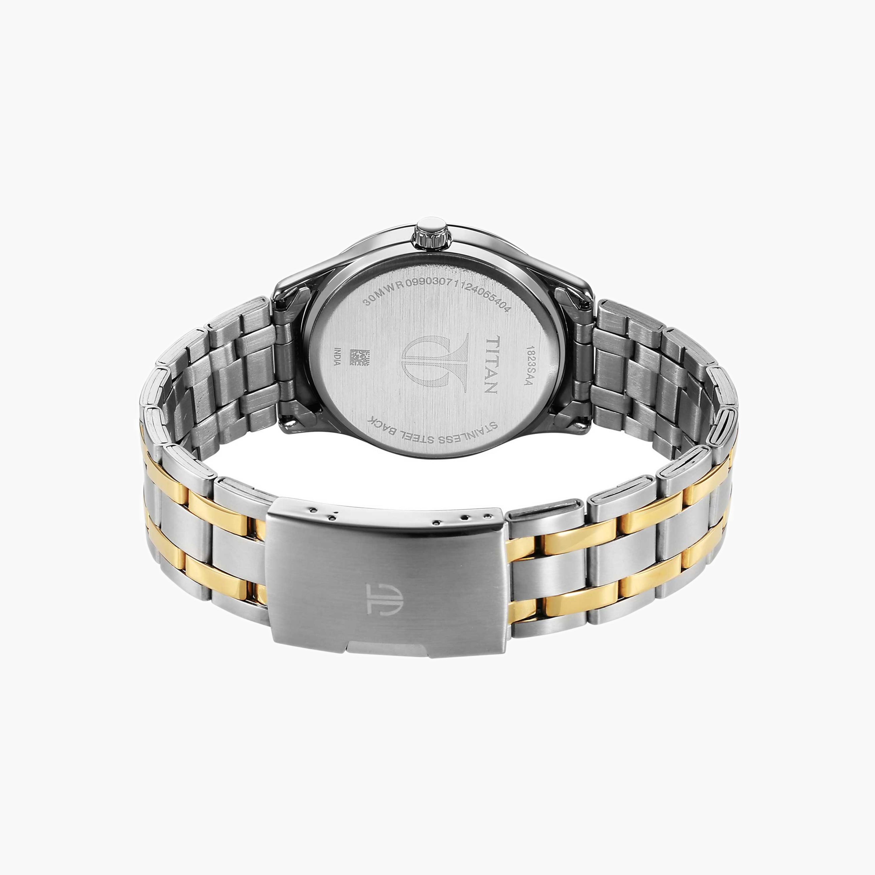 ساعة تيتان بعقارب وسوار معدني للرجال-men-watchesandjewellery-watches-image-2