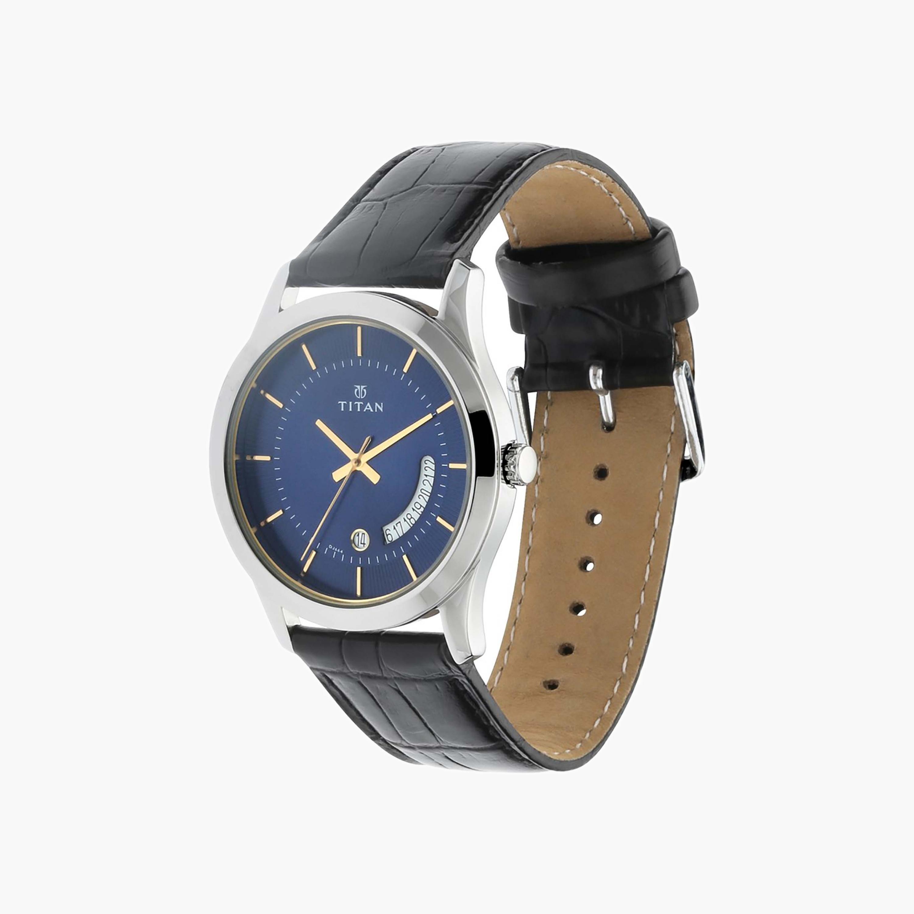 ساعة تيتان بعقارب وسوار جلدي للرجال-men-watchesandjewellery-watches-image-4