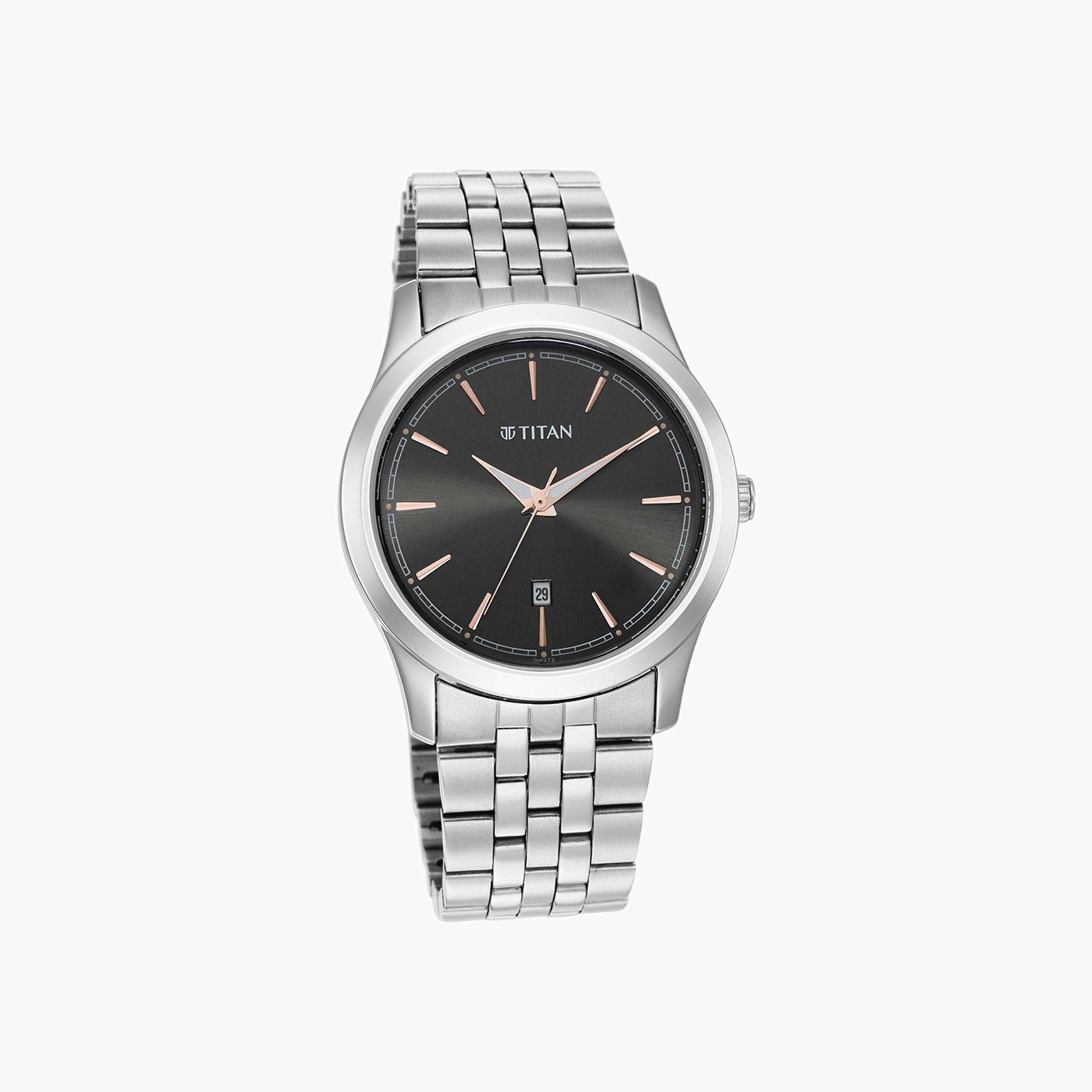 ساعة تيتان بعقارب وسوار معدني للرجال-men-watchesandjewellery-watches-image-4