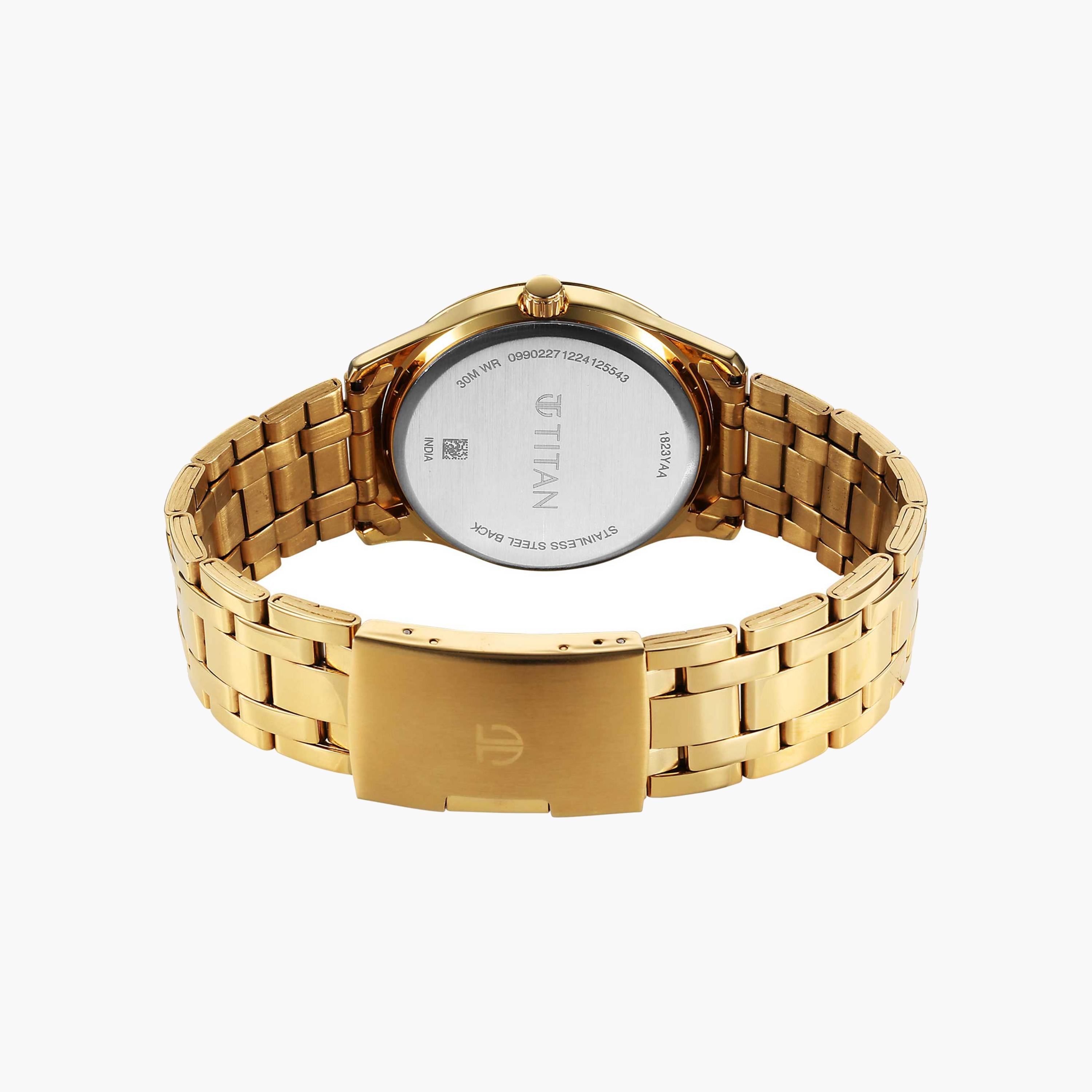ساعة يد ذهبية من الستانلس ستيل-men-watchesandjewellery-watches-image-5