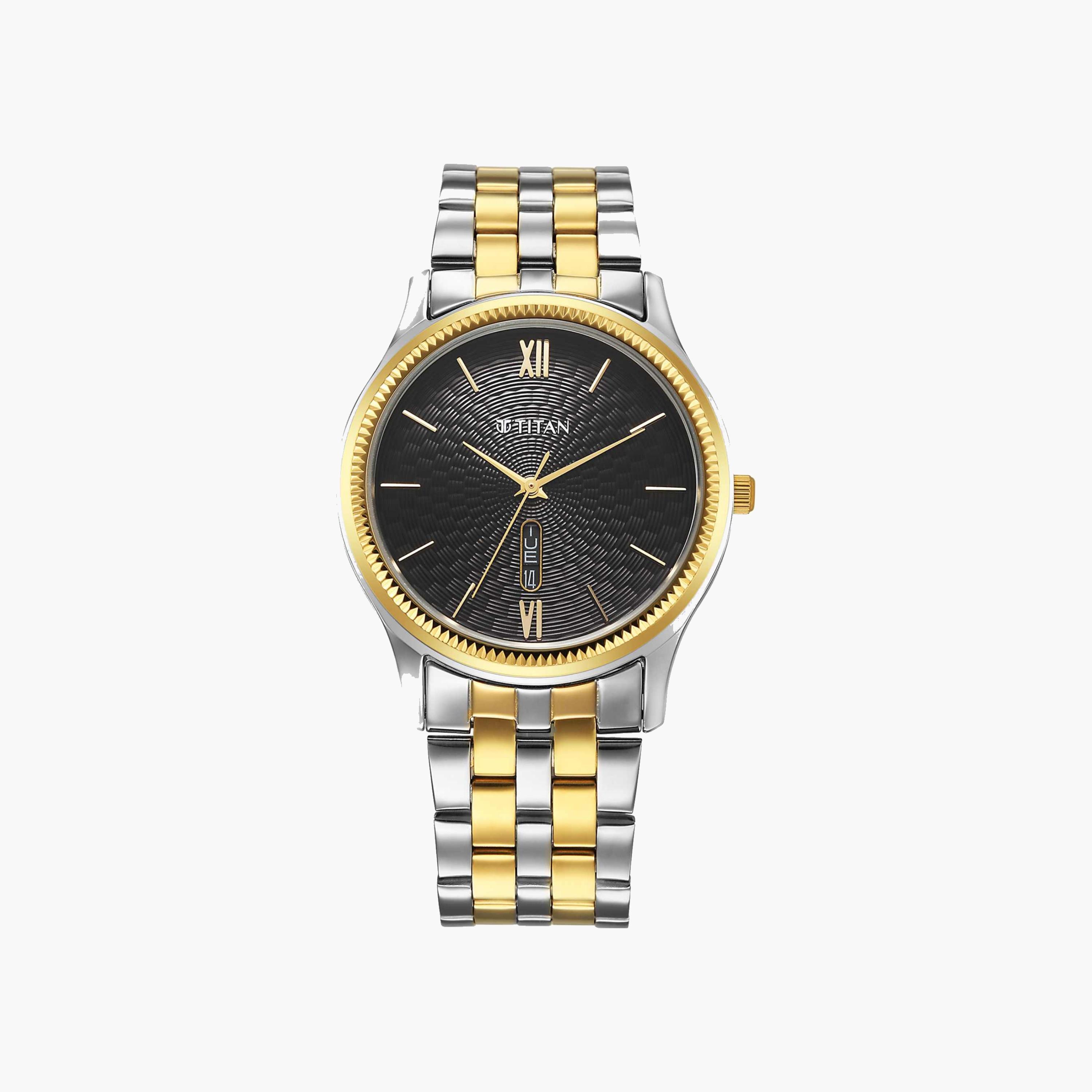 Titan Two-Tone Stainless Steel Men's Watch-men-watchesandjewellery-watches-image-1