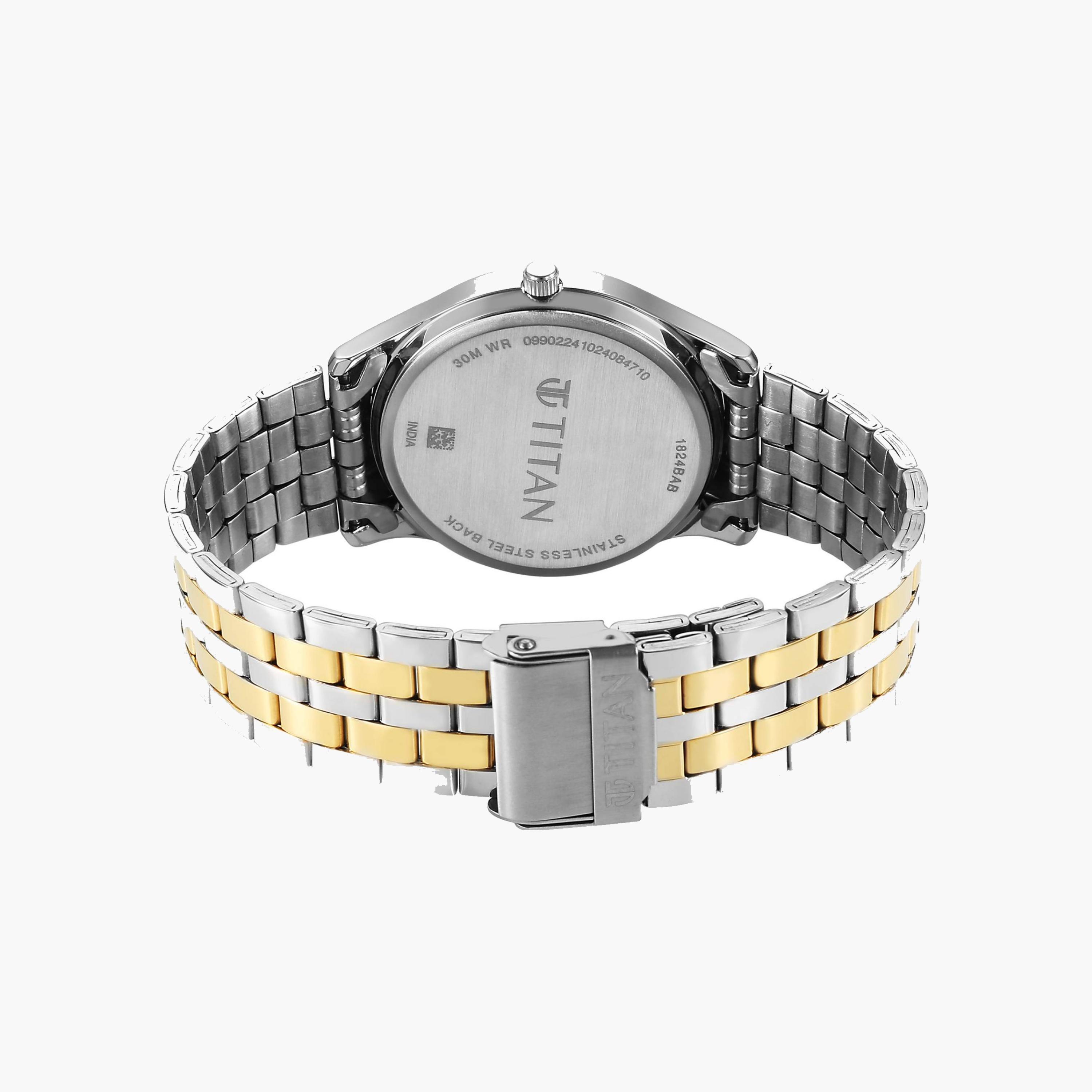 Titan Two-Tone Stainless Steel Men's Watch-men-watchesandjewellery-watches-image-2
