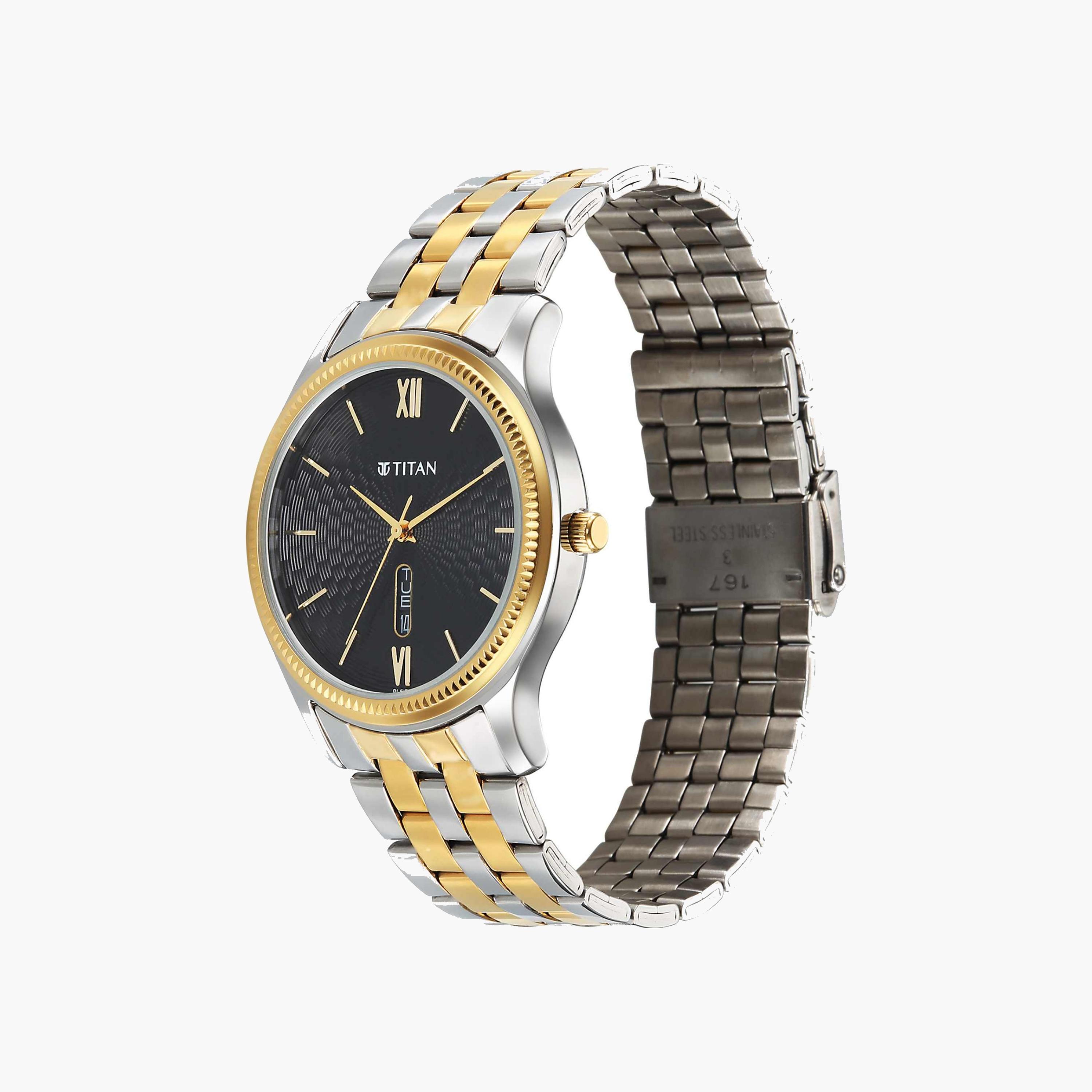 Titan Two-Tone Stainless Steel Men's Watch-men-watchesandjewellery-watches-image-4