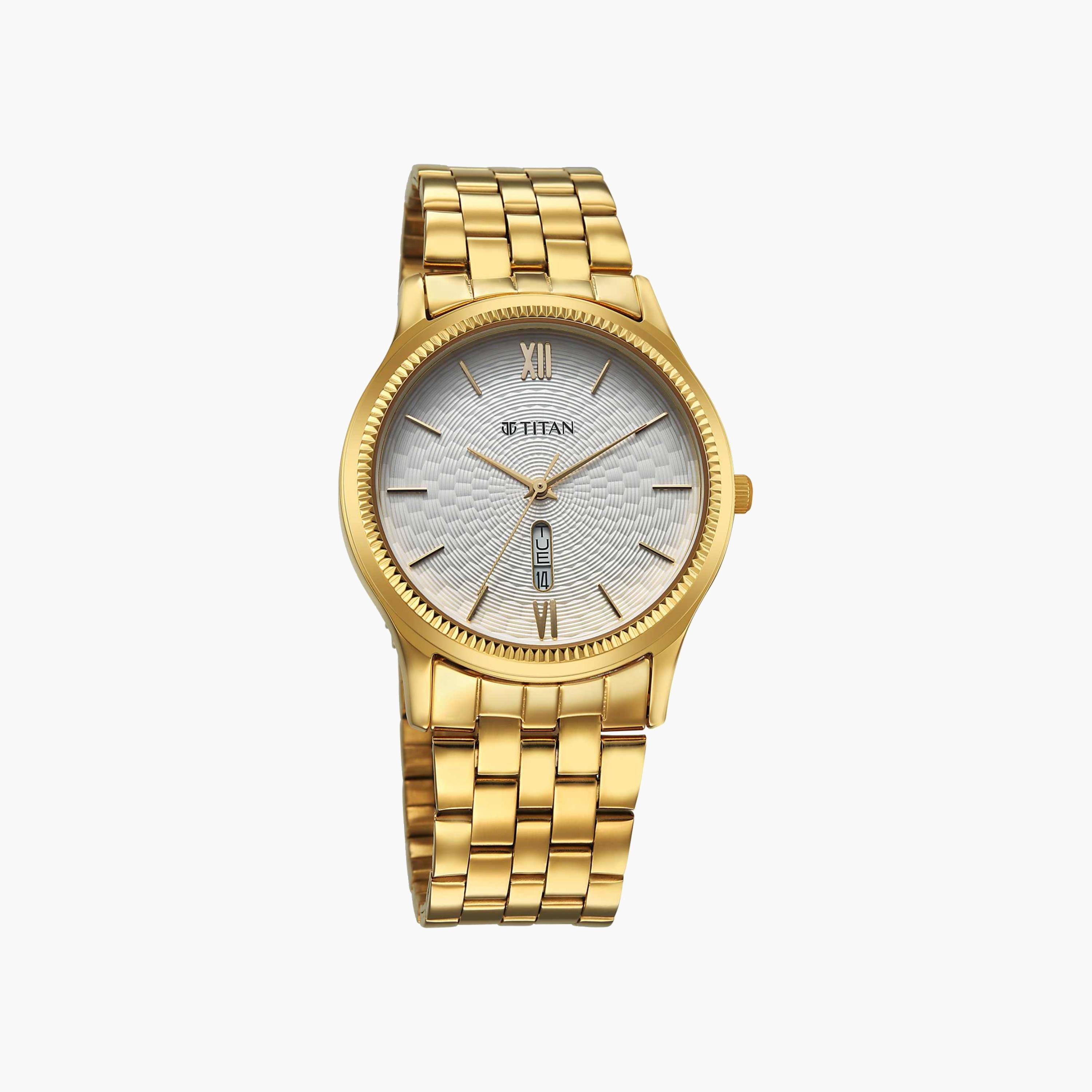 Titan Gold Tone Stainless Steel Watch-men-watchesandjewellery-watches-image-2
