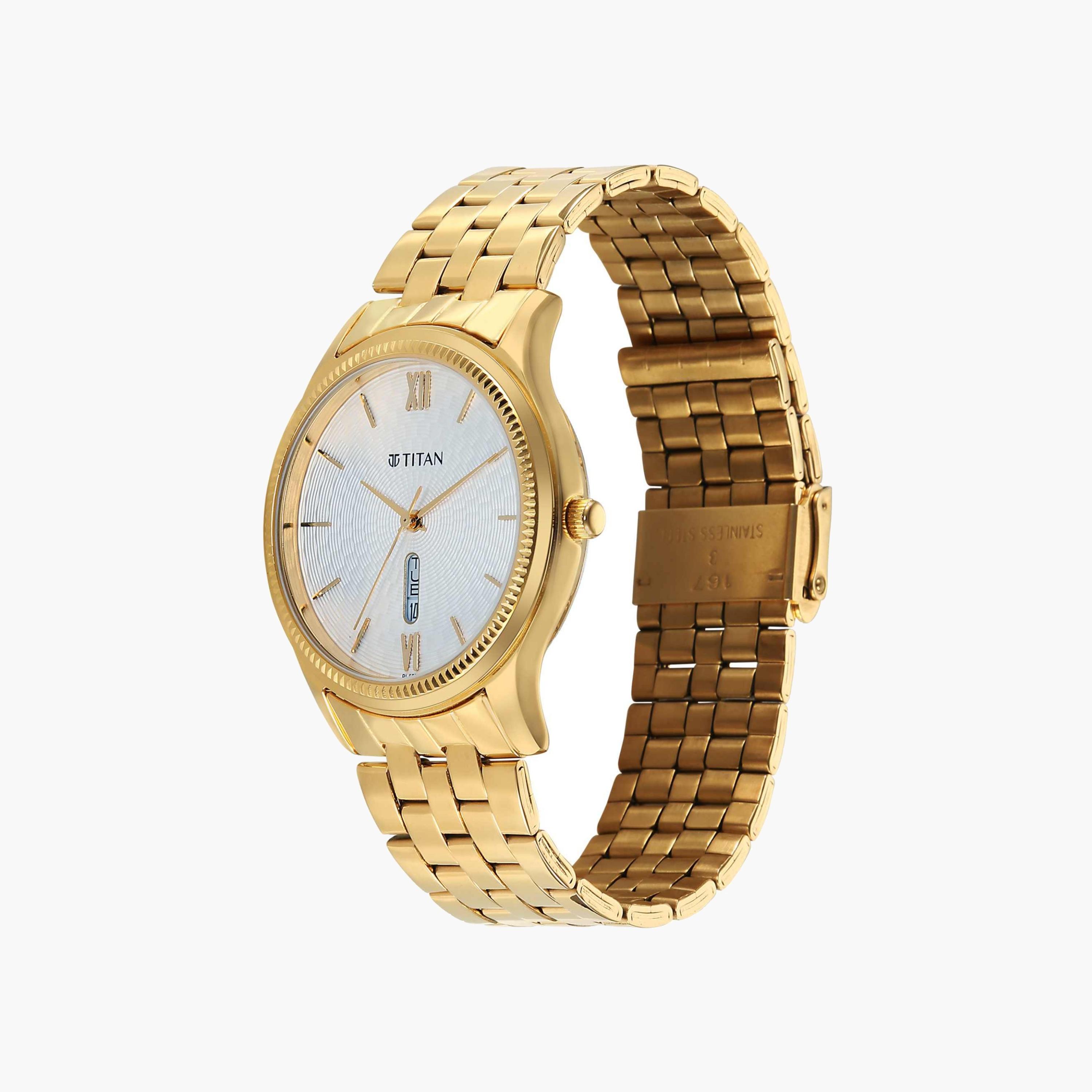 Titan Gold Tone Stainless Steel Watch-men-watchesandjewellery-watches-image-3