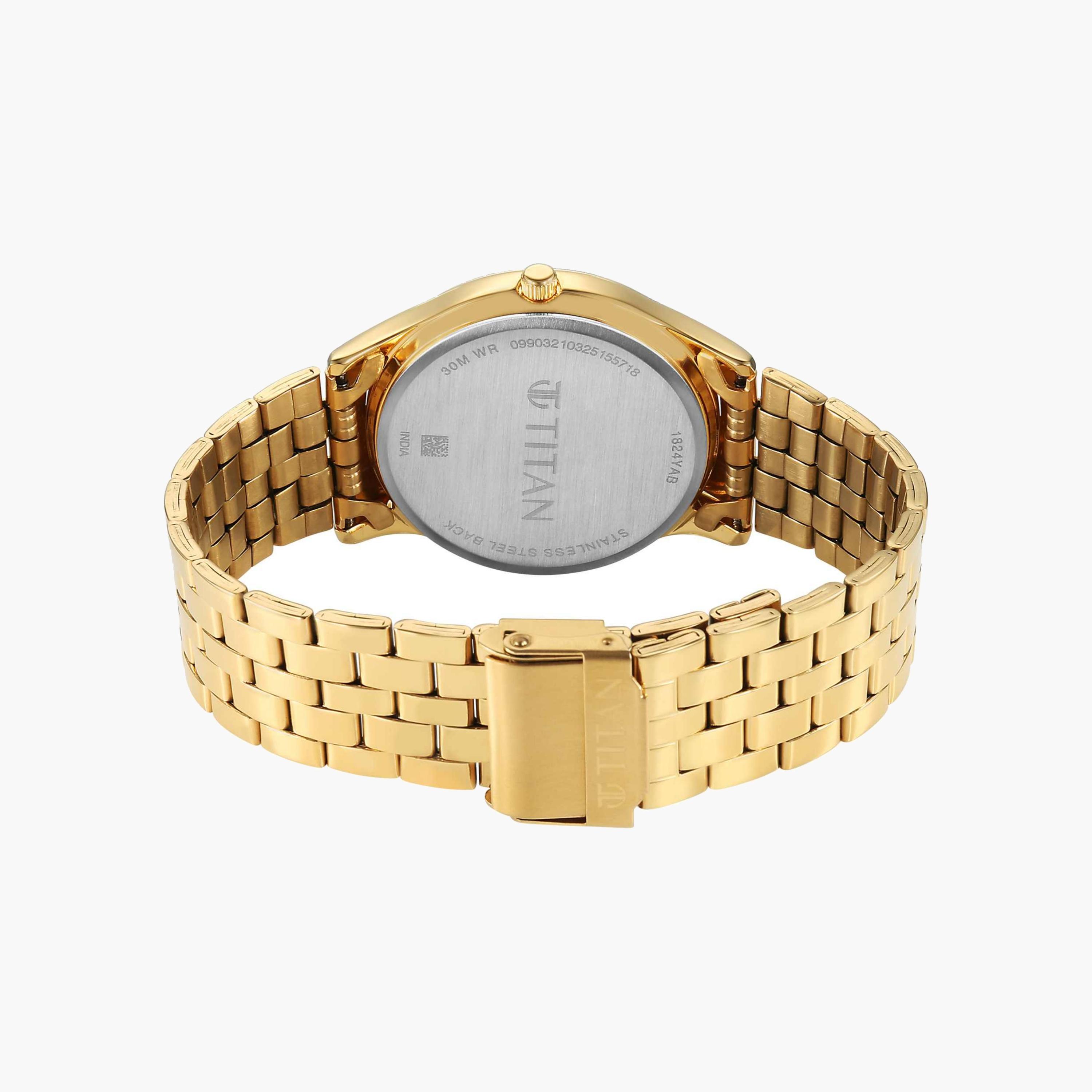 Titan Gold Tone Stainless Steel Watch-men-watchesandjewellery-watches-image-5