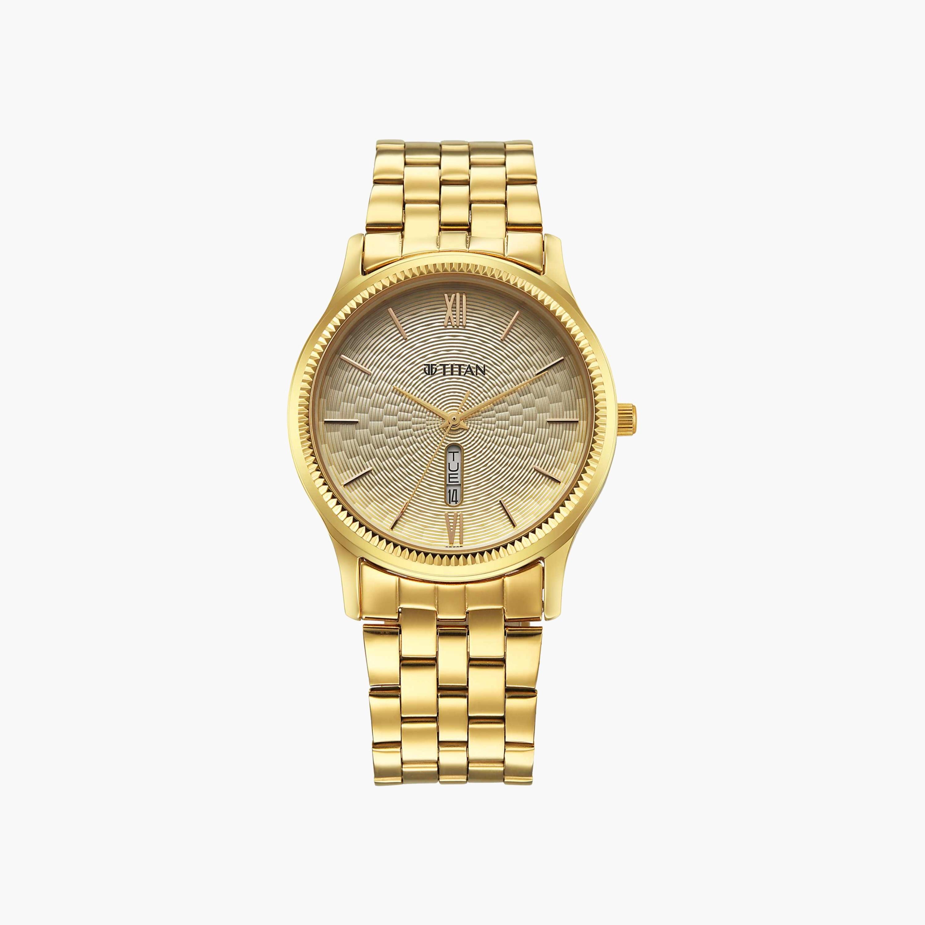 Titan Gold Stainless Steel Bracelet Watch-men-watchesandjewellery-watches-image-3