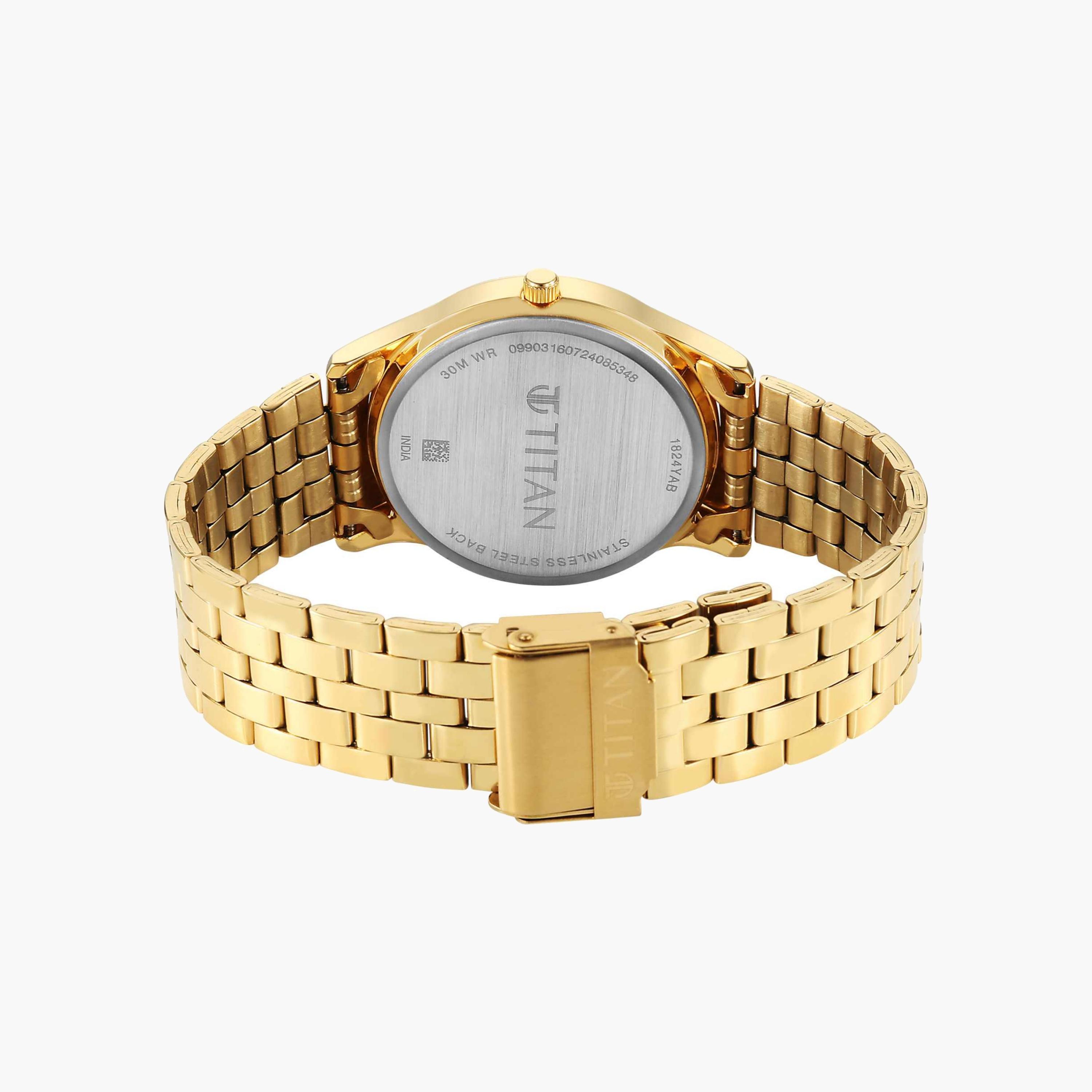 Titan Gold Stainless Steel Bracelet Watch-men-watchesandjewellery-watches-image-5