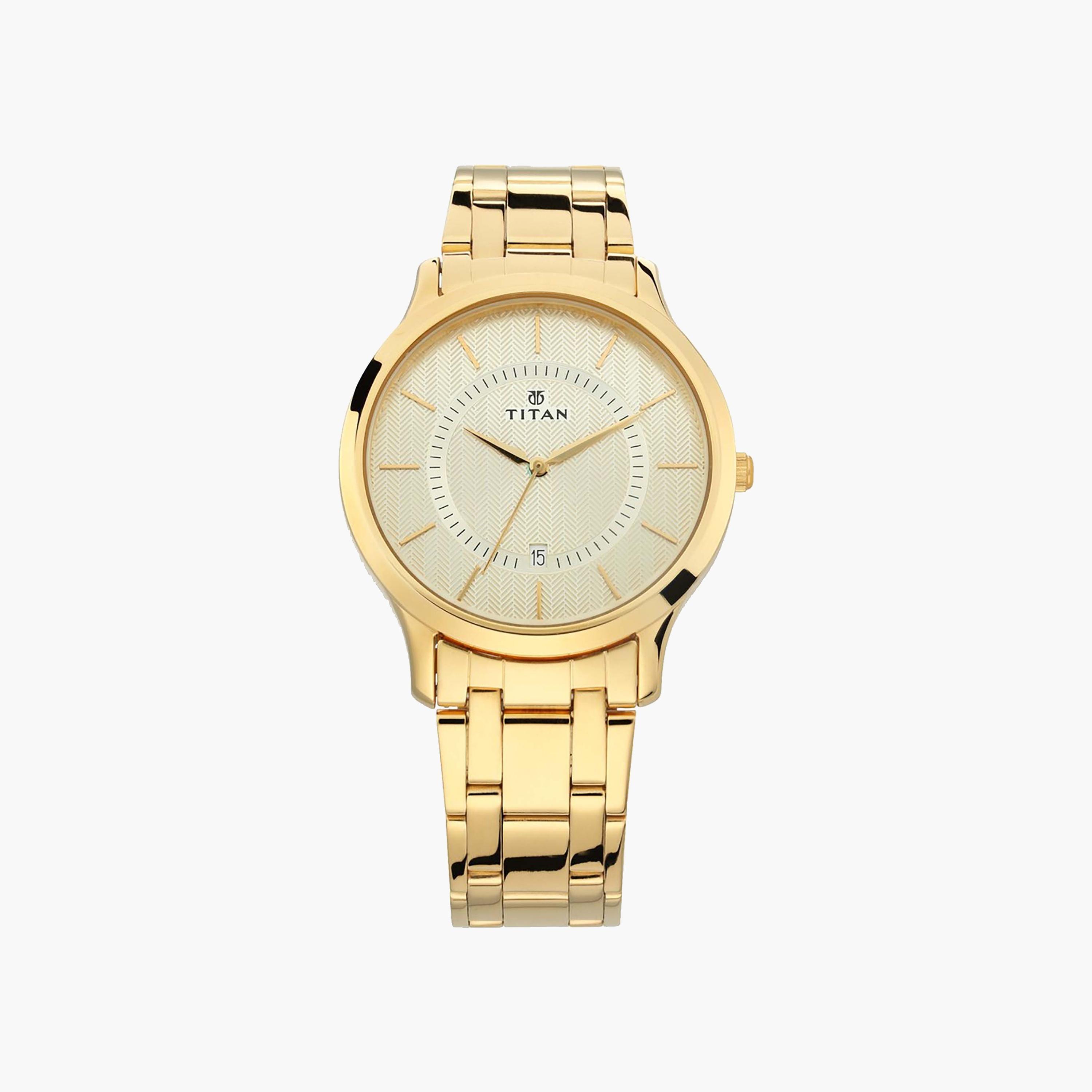 Titan Gold-Toned Stainless Steel Analog Watch-men-watchesandjewellery-watches-image-1