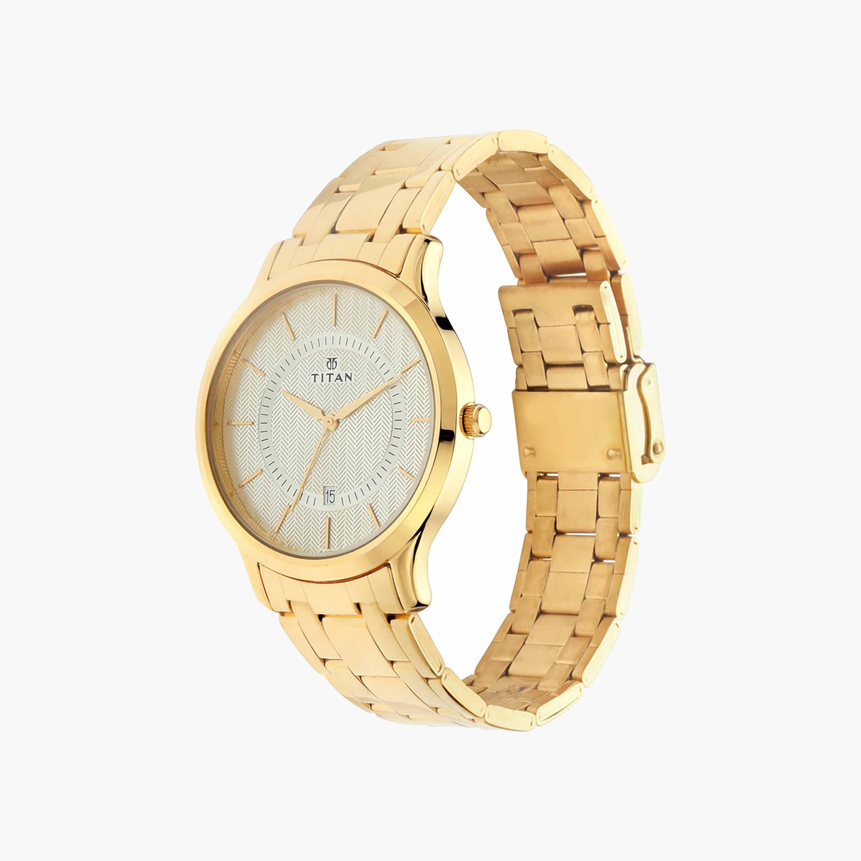 Titan Gold-Toned Stainless Steel Analog Watch-men-watchesandjewellery-watches-image-4