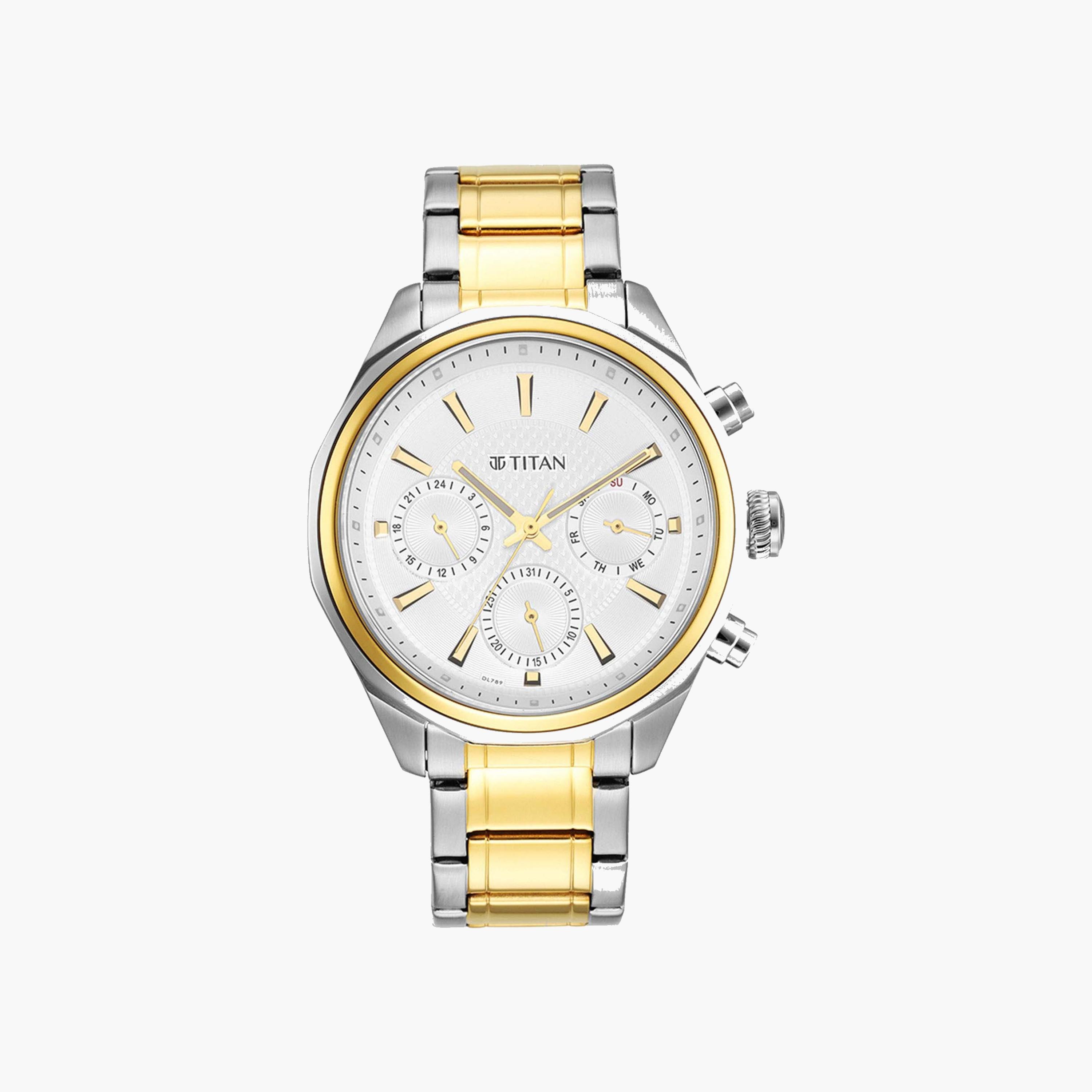 Titan Chronograph Two-Tone Stainless Steel Watch-men-watchesandjewellery-watches-image-1
