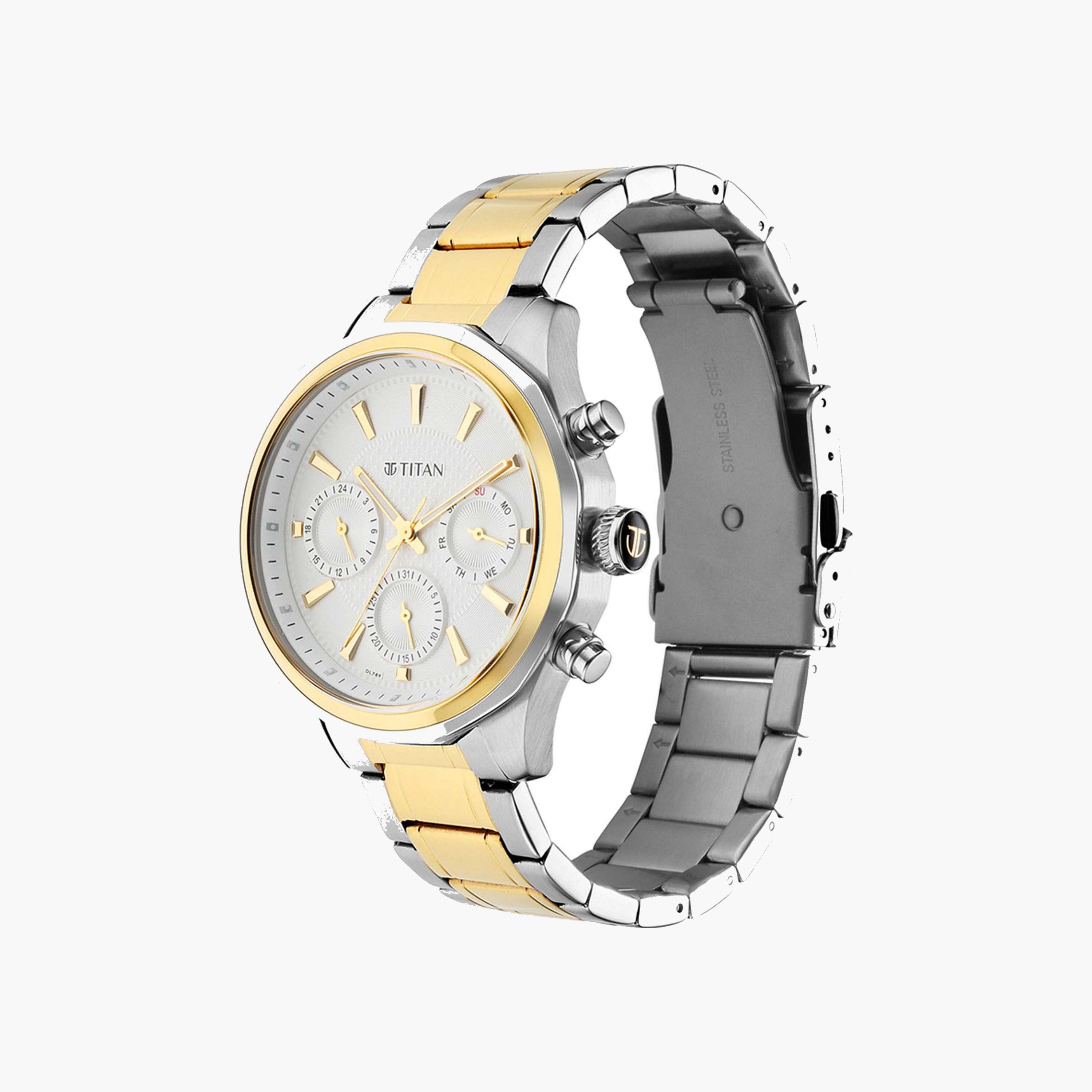 Titan Chronograph Two-Tone Stainless Steel Watch-men-watchesandjewellery-watches-image-3