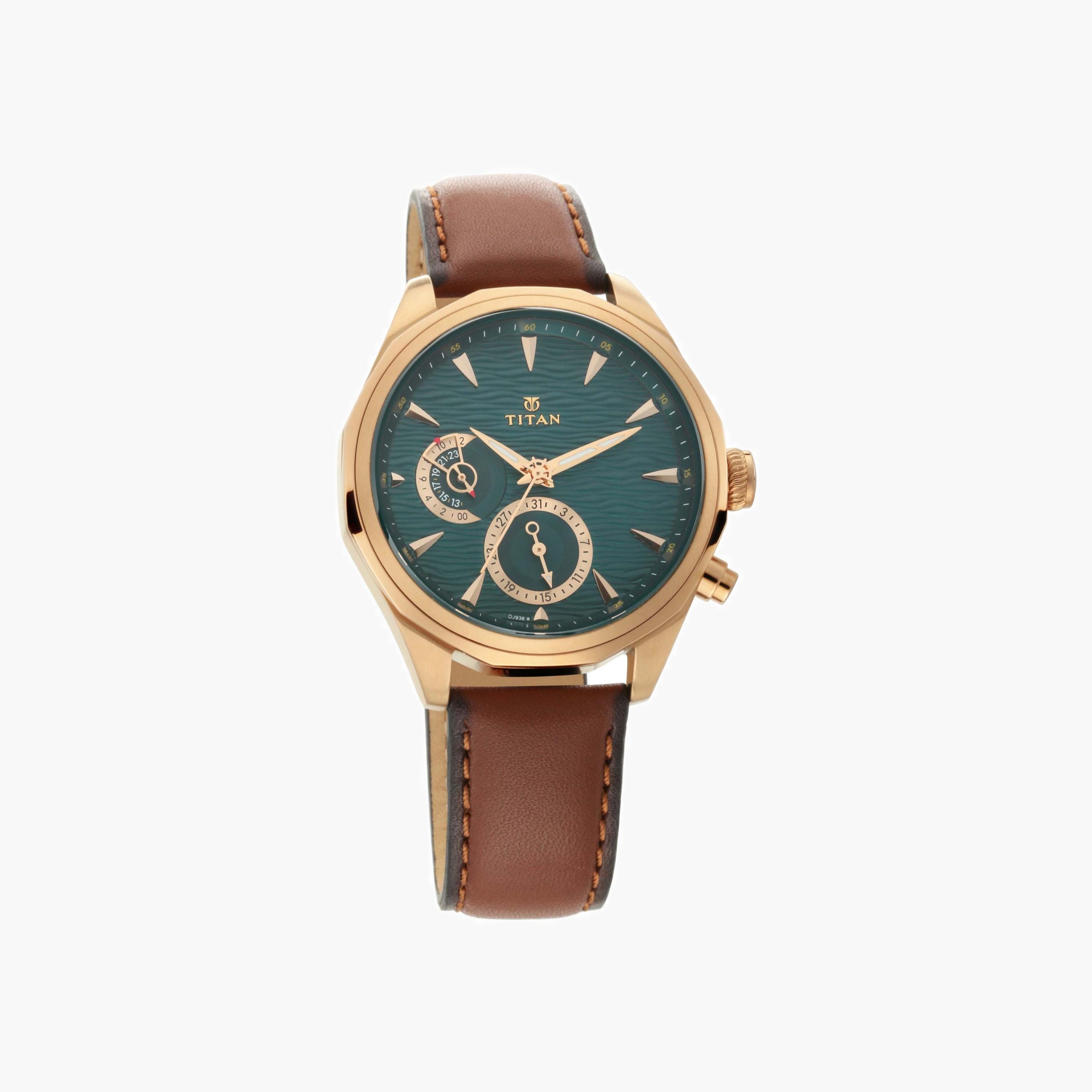Titan Maritime Leather Strap Watch-men-watchesandjewellery-watches-image-1