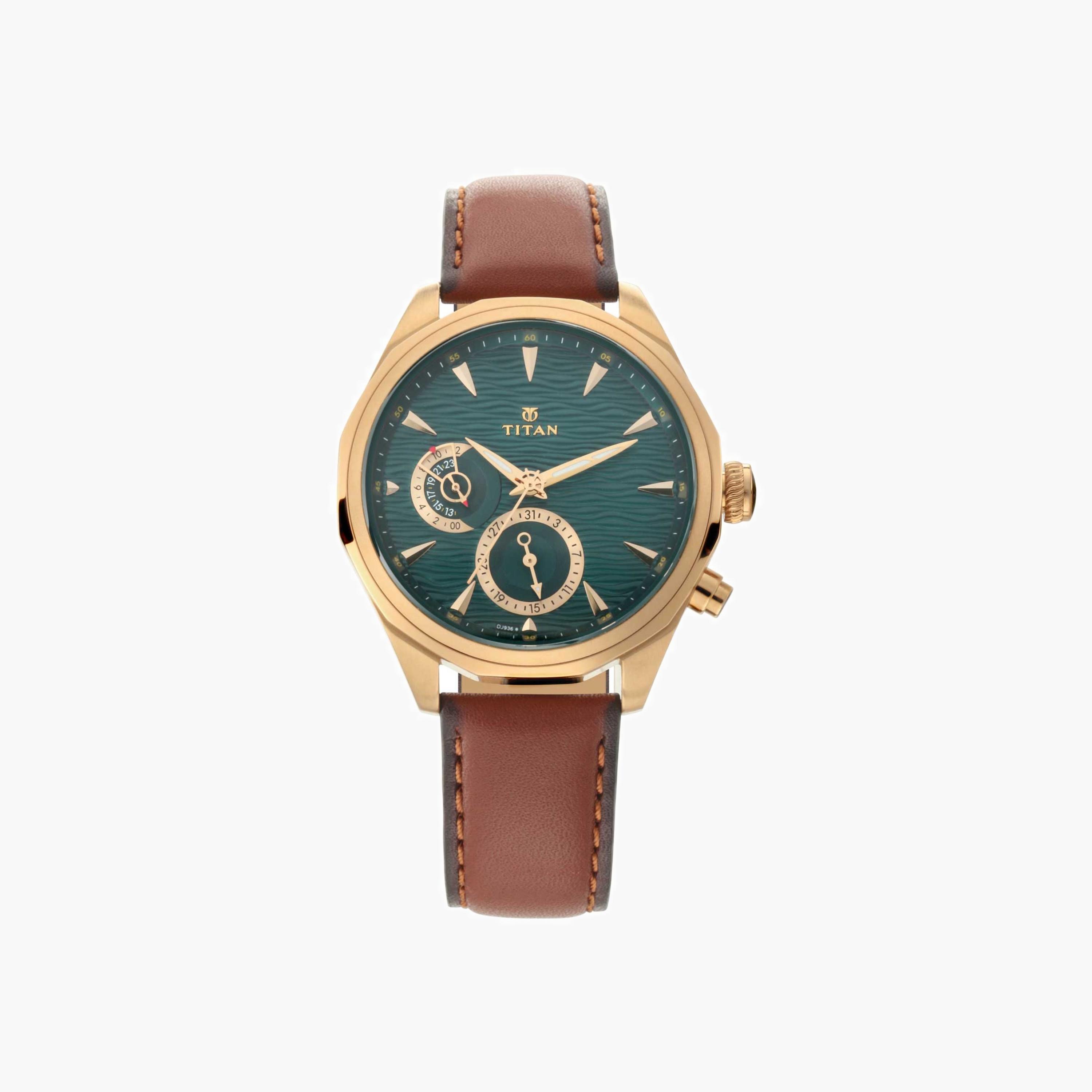 Titan Maritime Leather Strap Watch-men-watchesandjewellery-watches-image-4