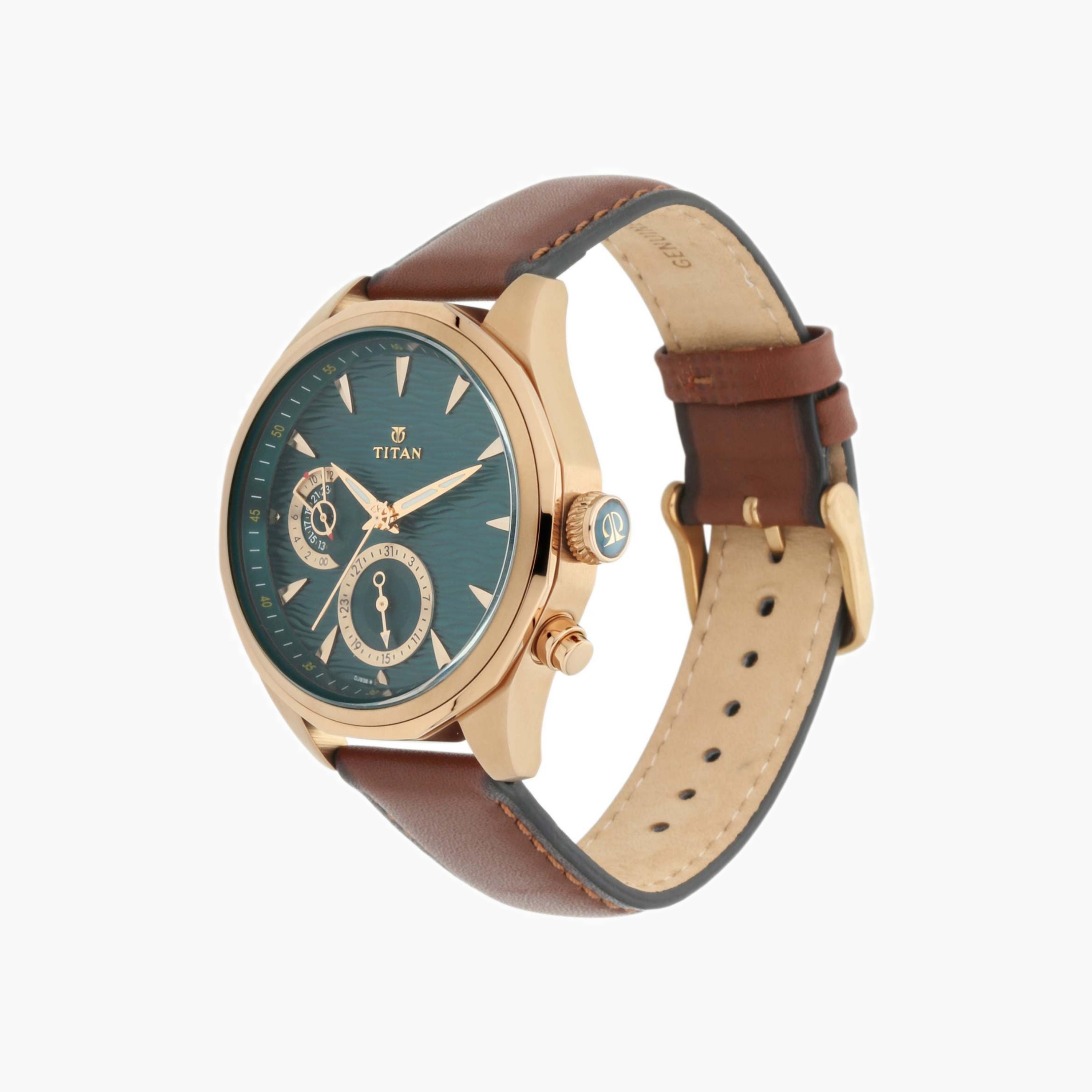 Titan Maritime Leather Strap Watch-men-watchesandjewellery-watches-image-5
