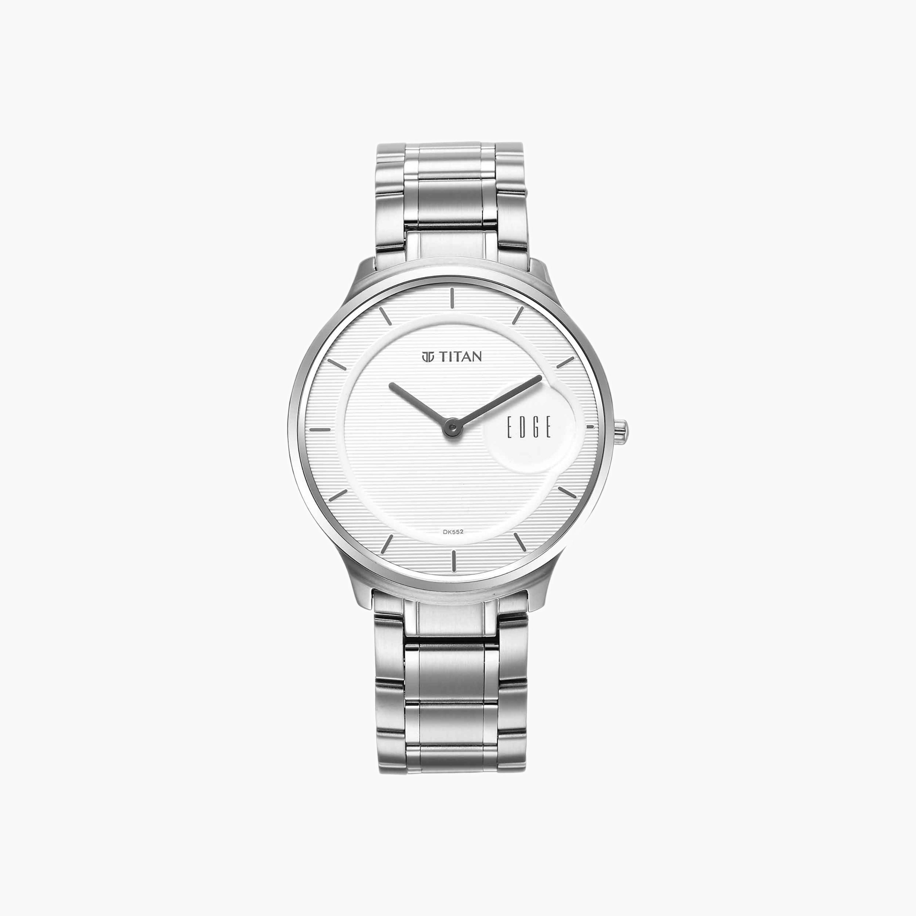 Titan Edge Stainless Steel Watch-men-watchesandjewellery-watches-image-2