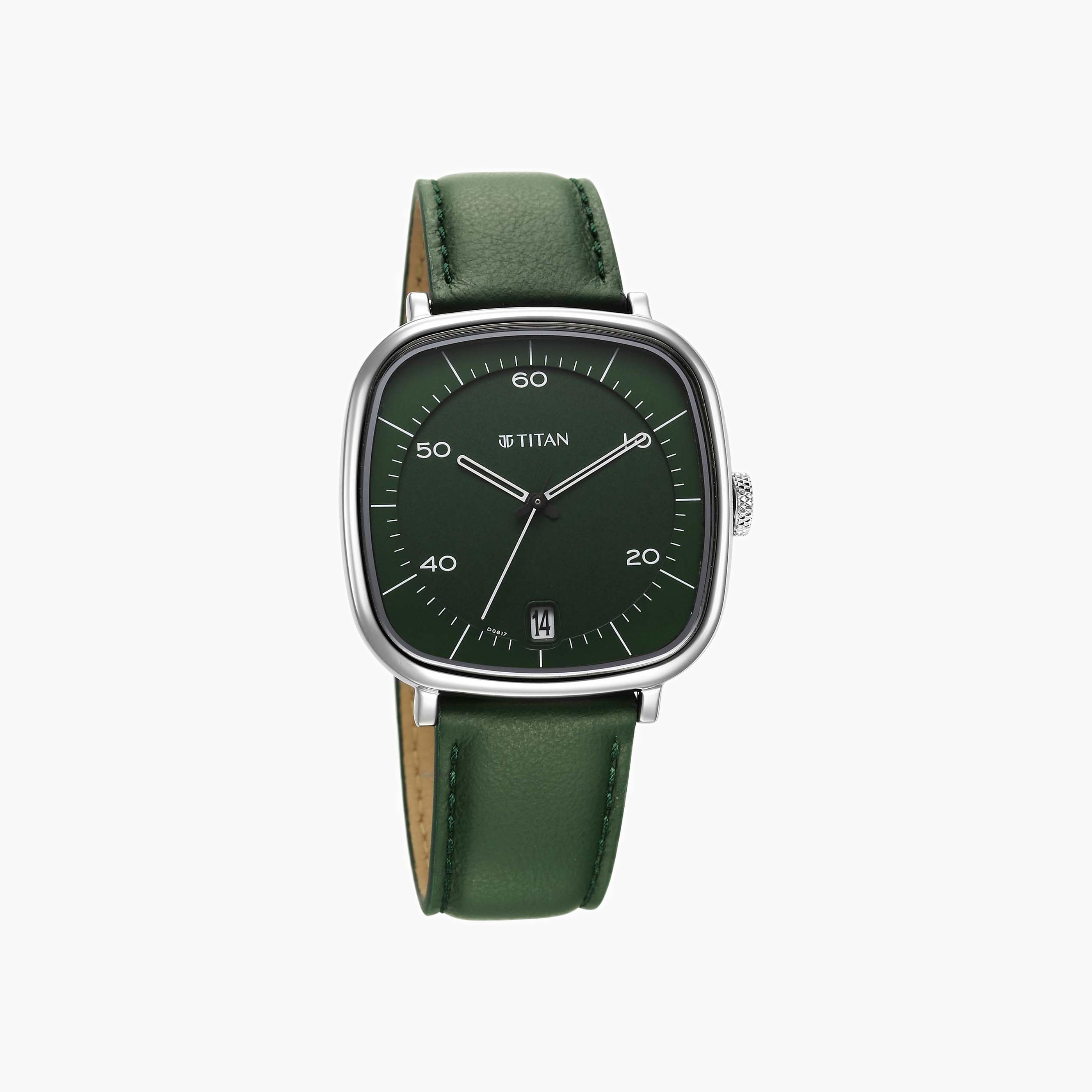 Titan Square Dial Leather Watch-men-watchesandjewellery-watches-image-1