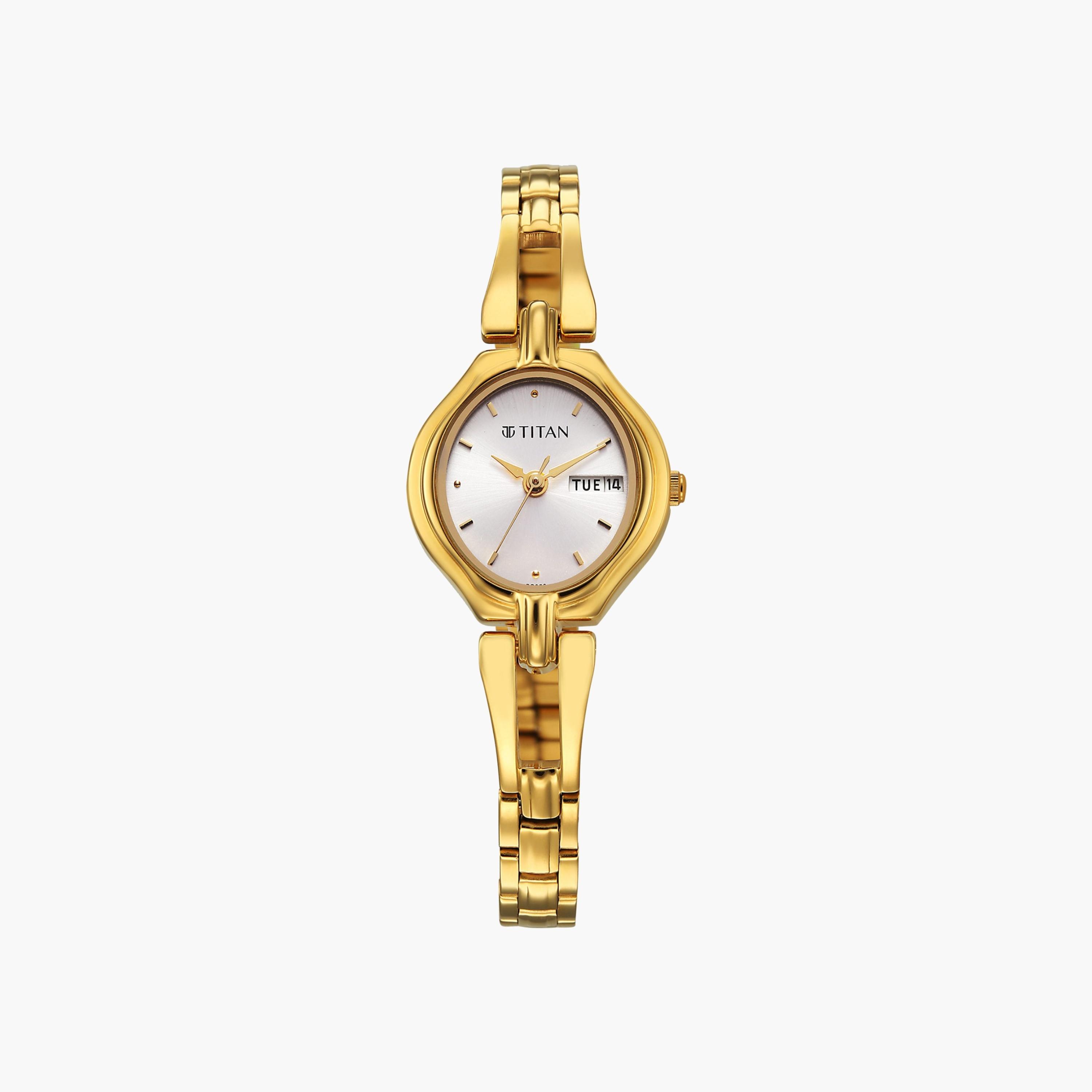 ساعة نسائية تناظرية بلون ذهبي-women-watchesandjewellery-watches-image-1