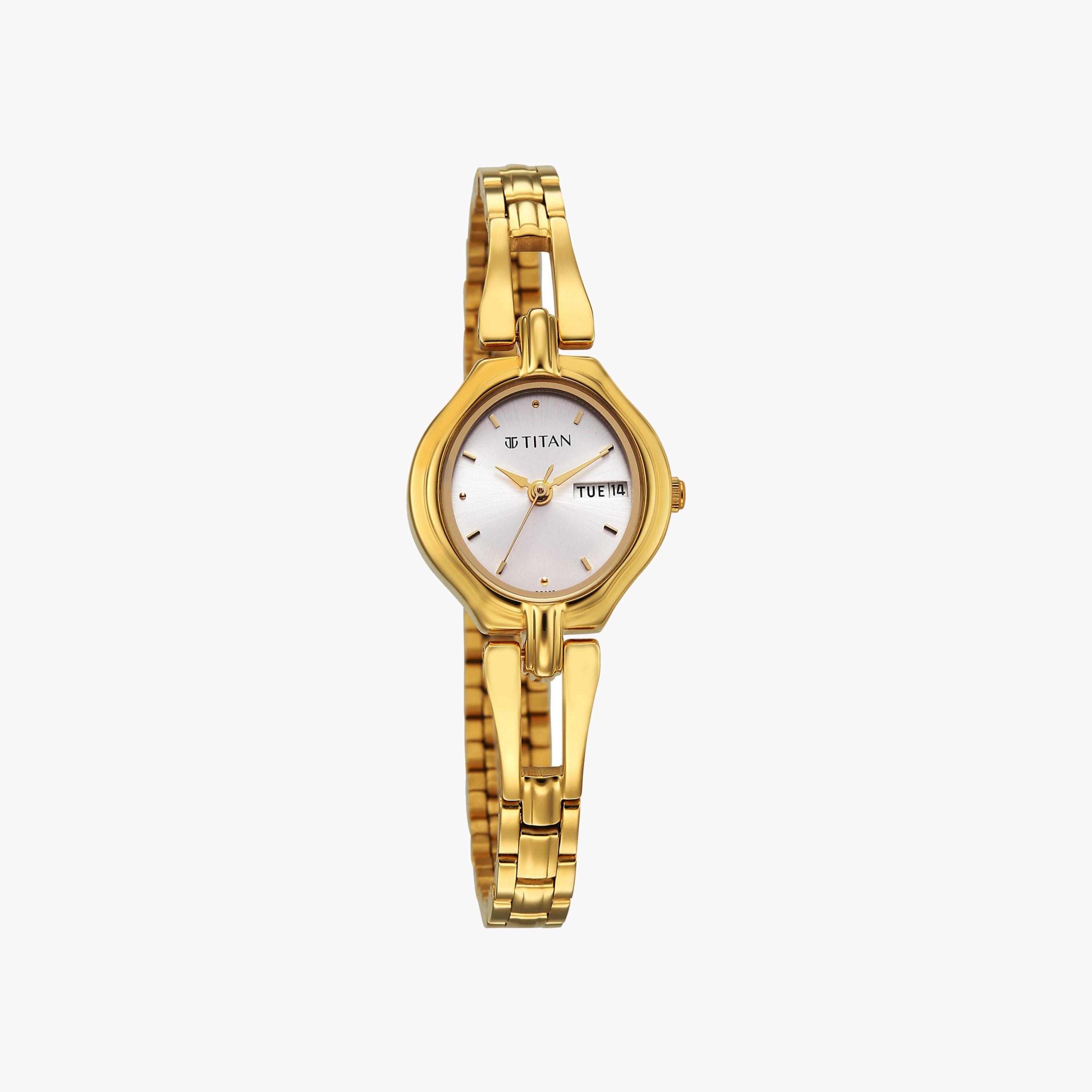 ساعة نسائية تناظرية بلون ذهبي-women-watchesandjewellery-watches-image-4