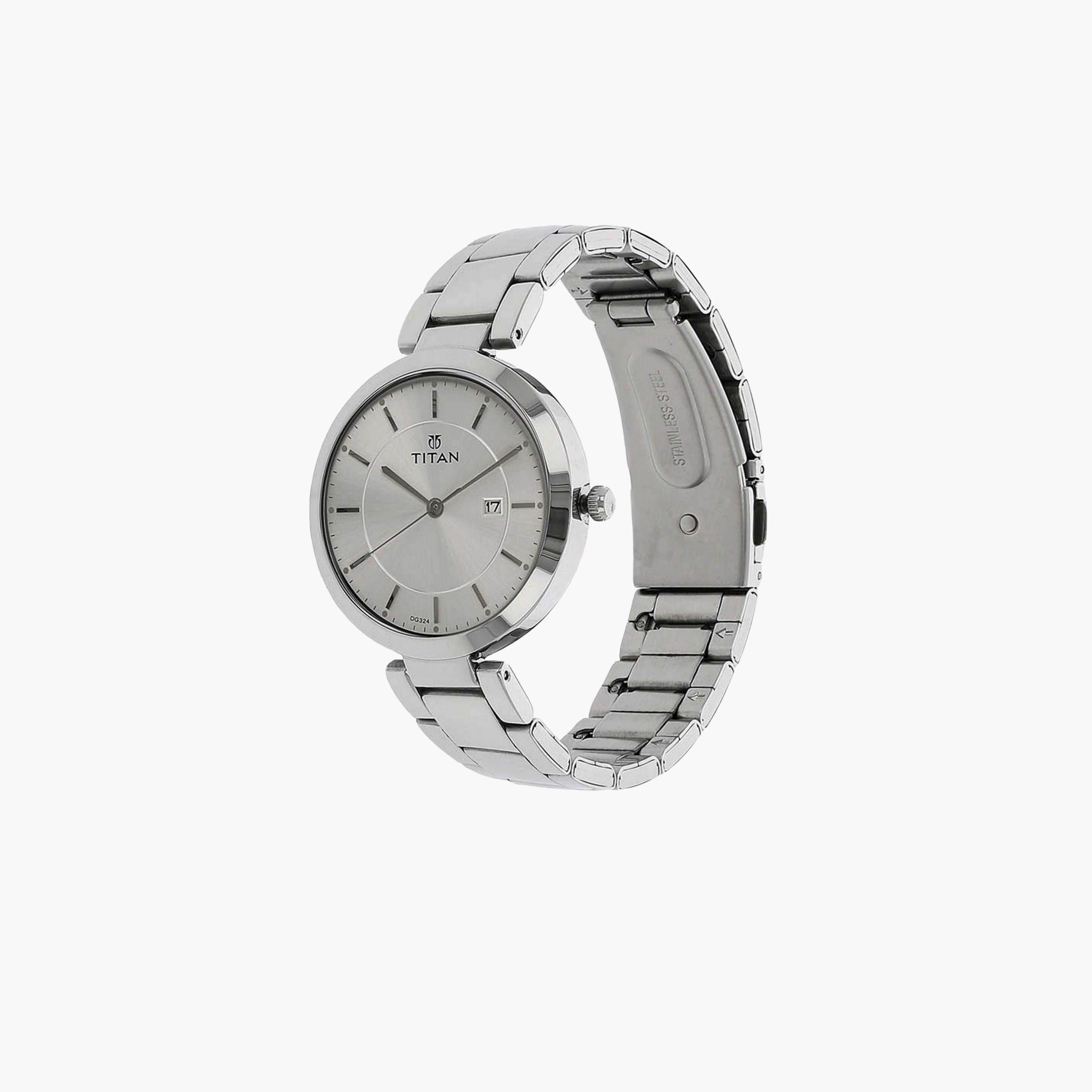 Titan Silver Dial Metal Strap Watch-men-watchesandjewellery-watches-image-3